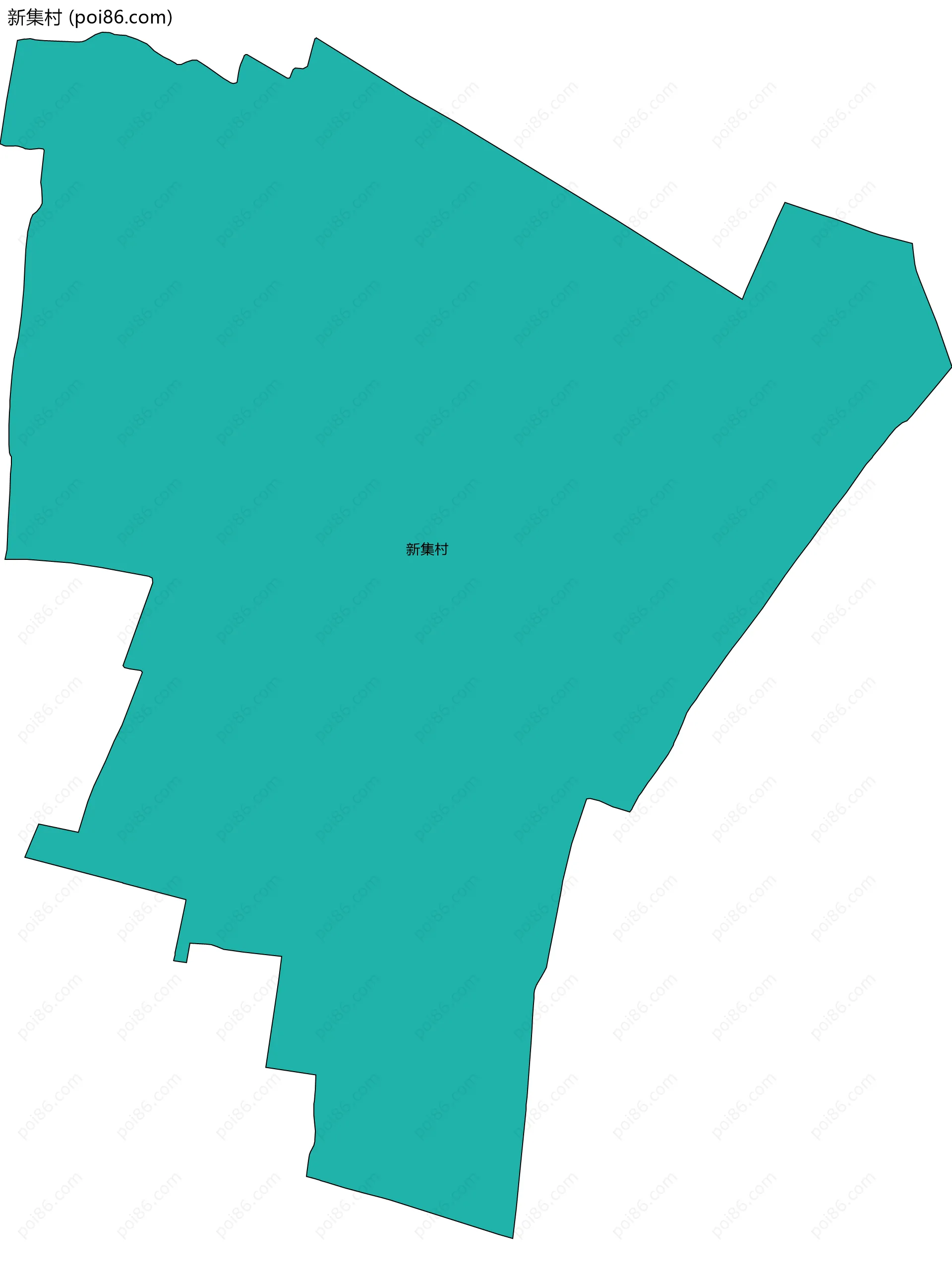 新集村边界地图