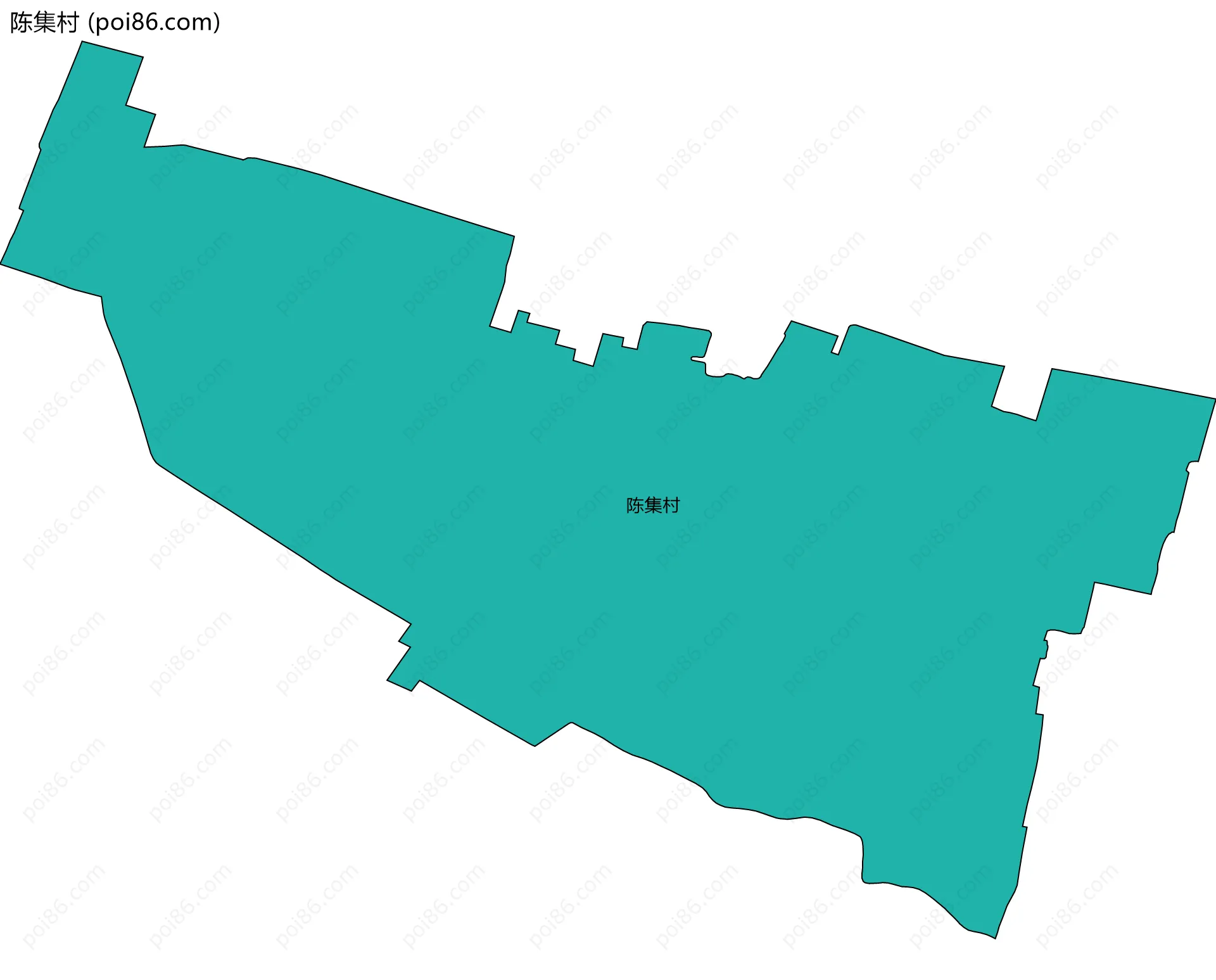 陈集村边界地图