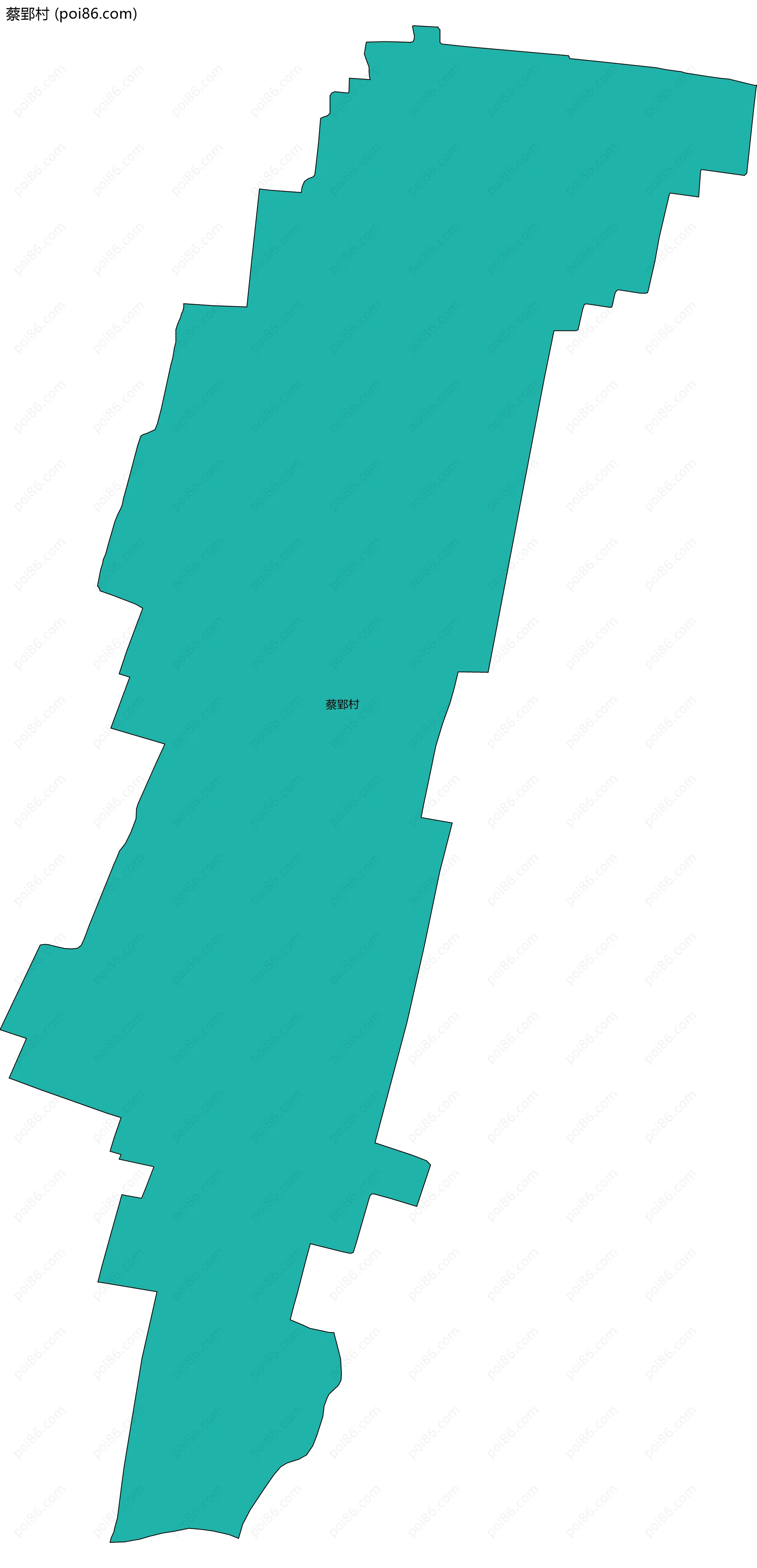 蔡郢村边界地图