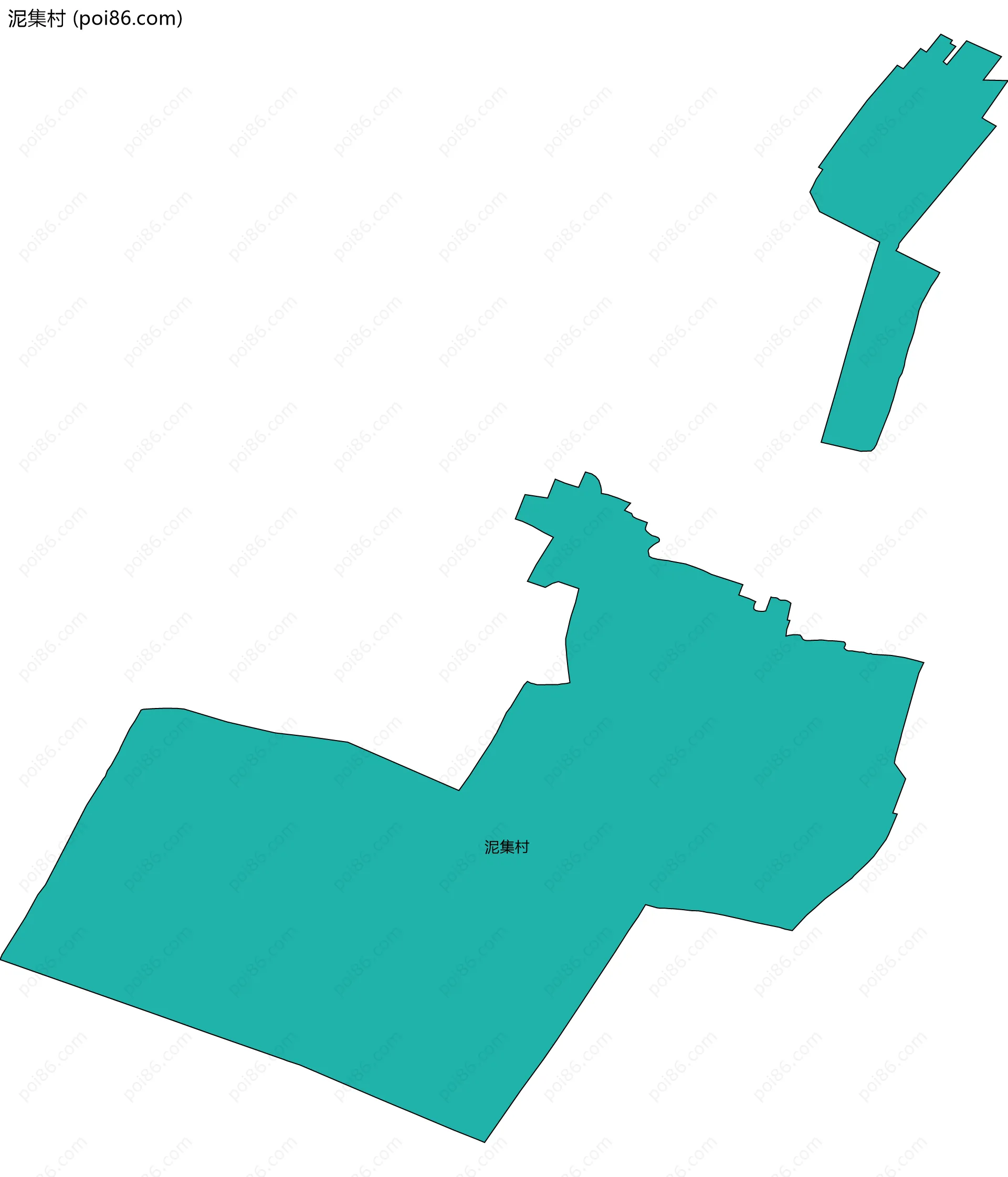 泥集村边界地图