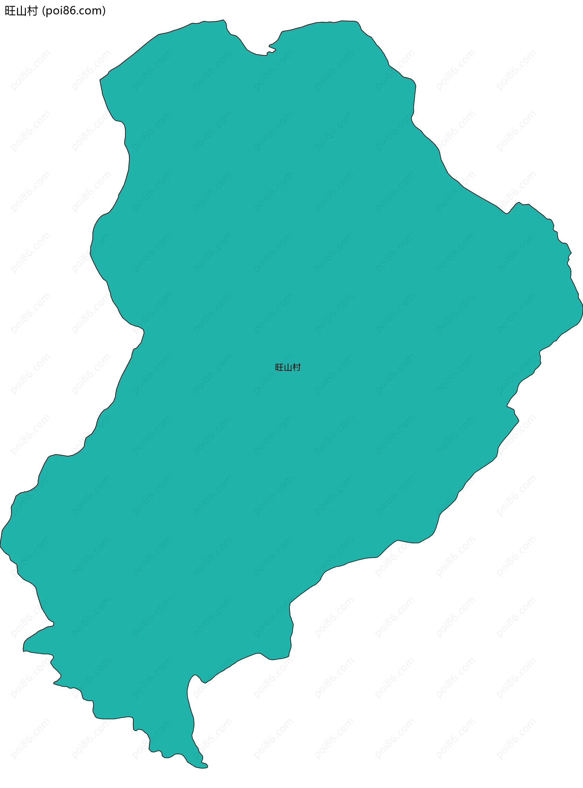 旺山村边界地图