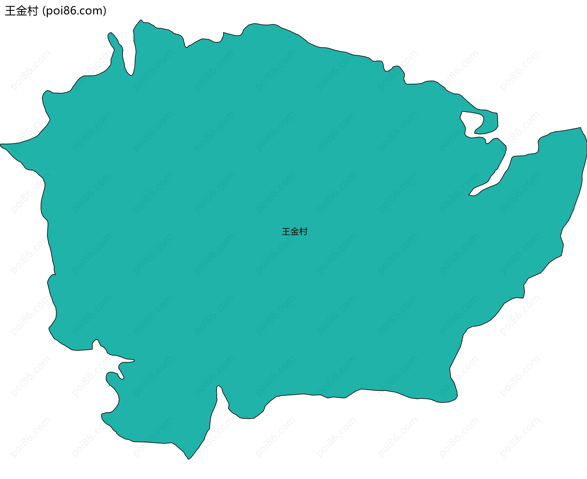 王金村边界地图