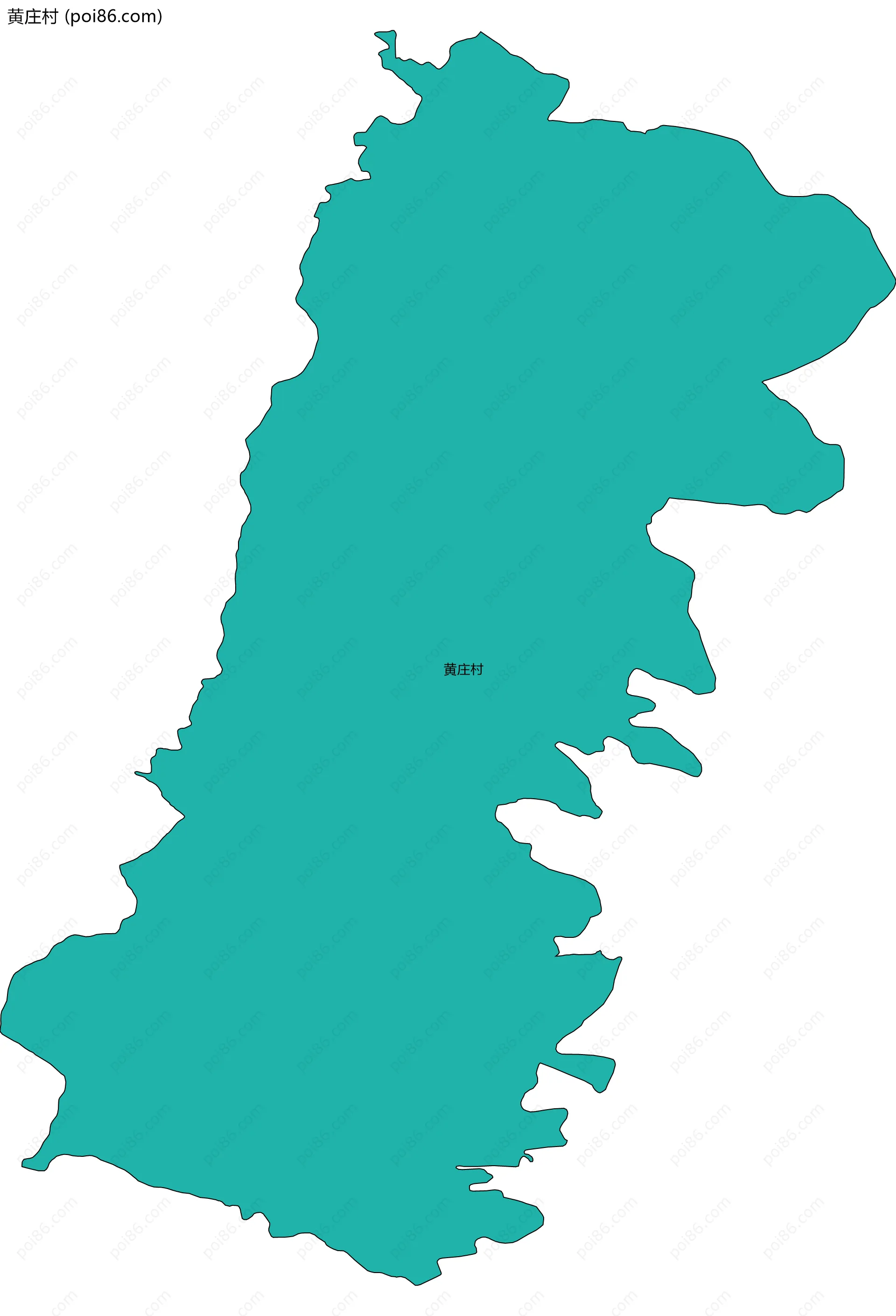 黄庄村边界地图