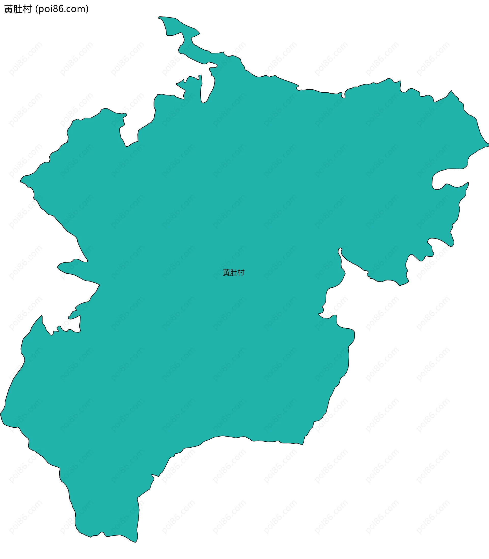 黄肚村边界地图