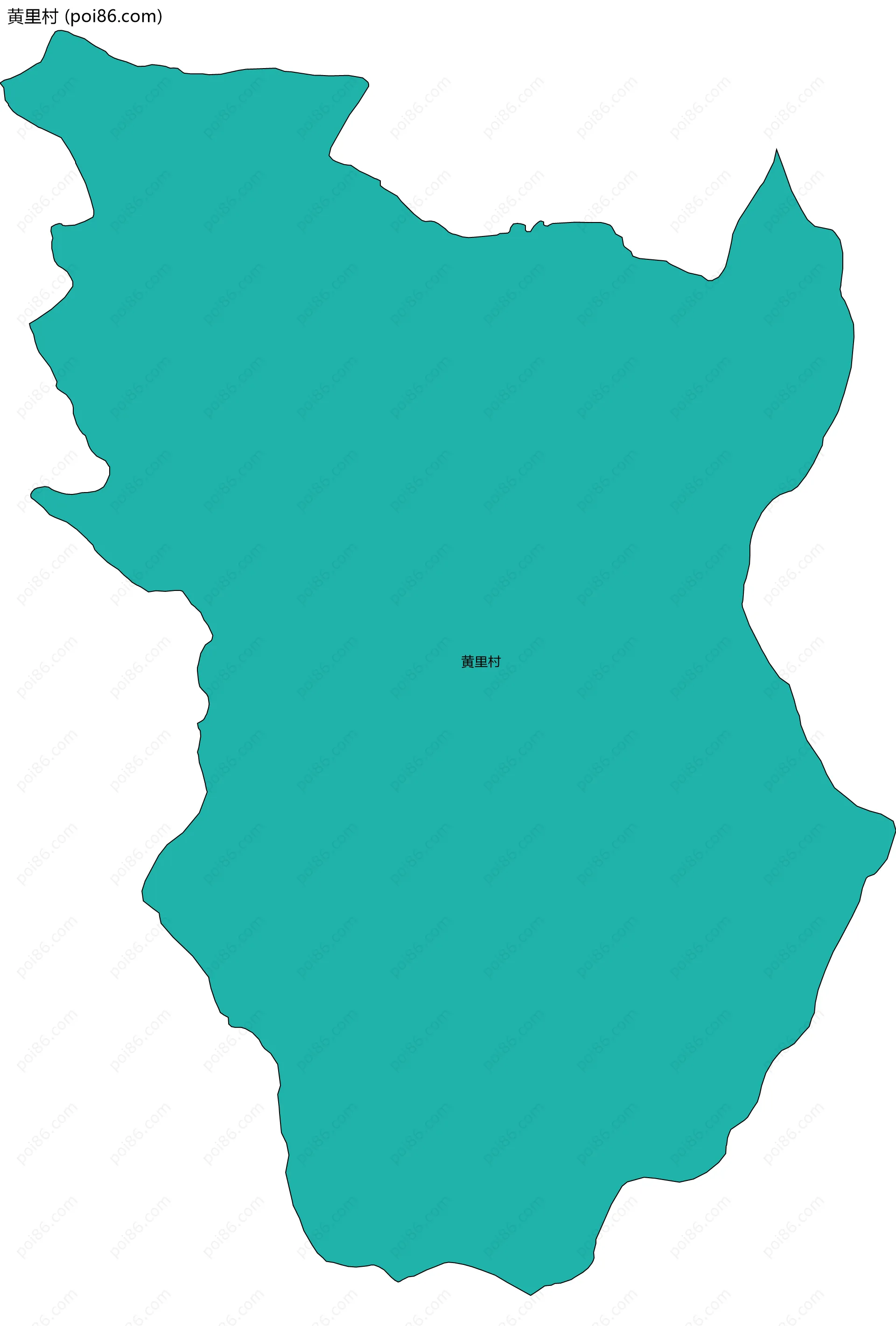 黄里村边界地图