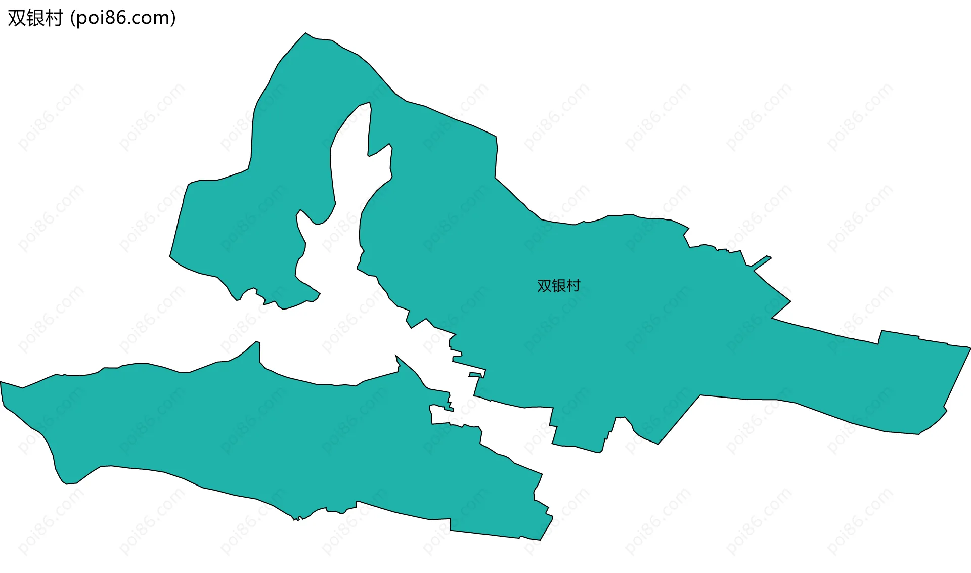 双银村边界地图