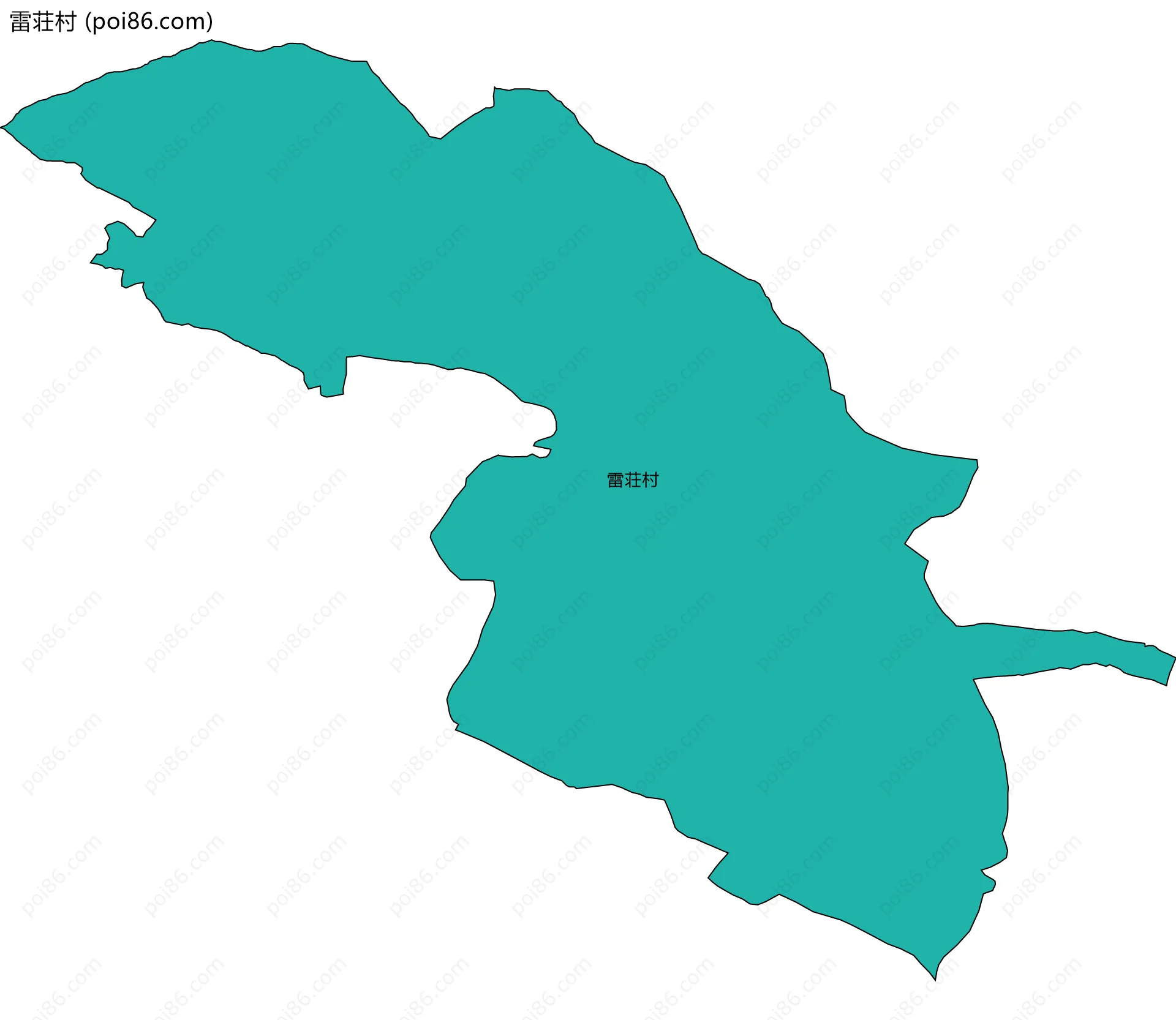 雷荘村边界地图