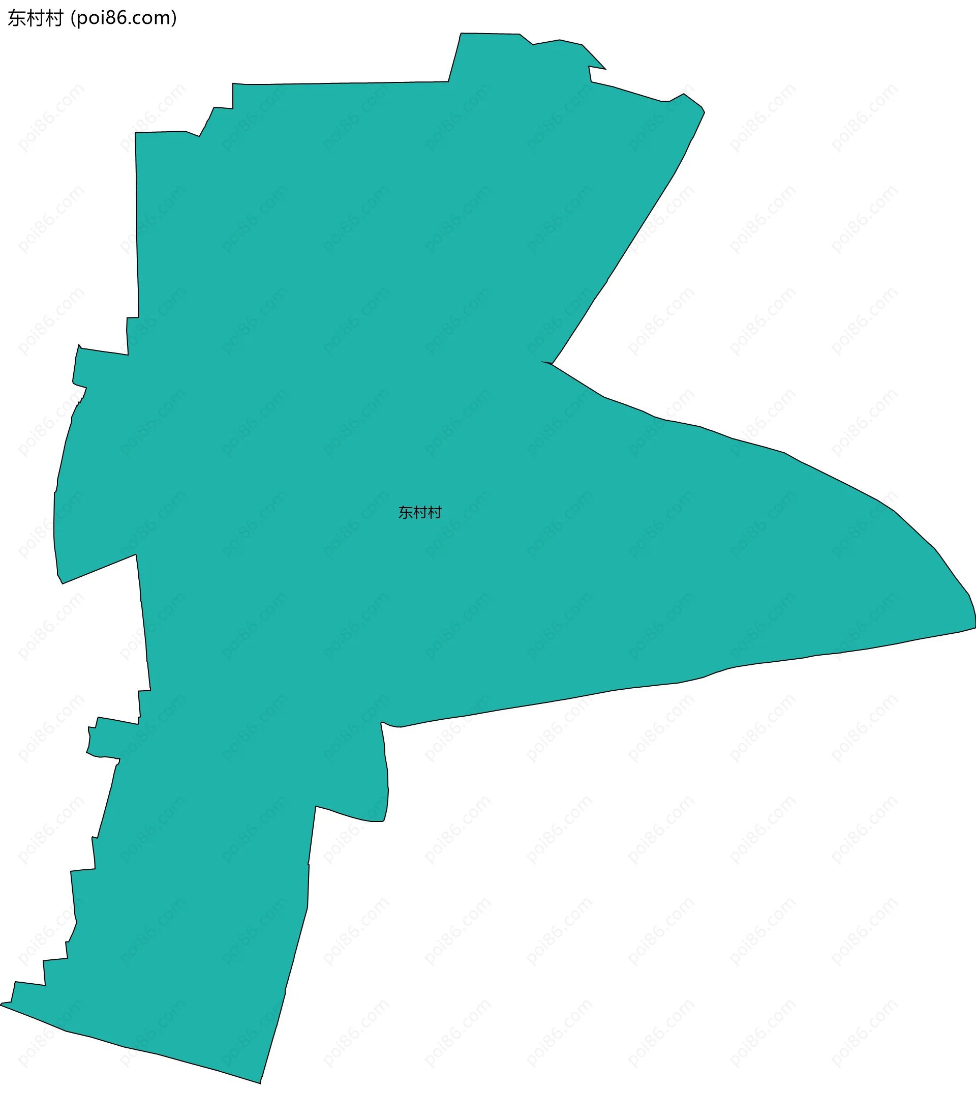 东村村边界地图