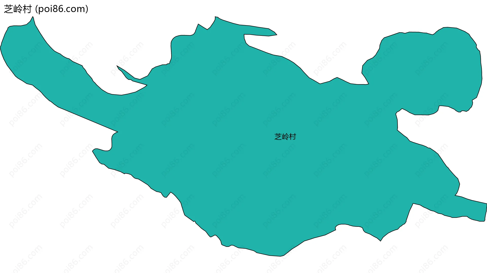 芝岭村边界地图