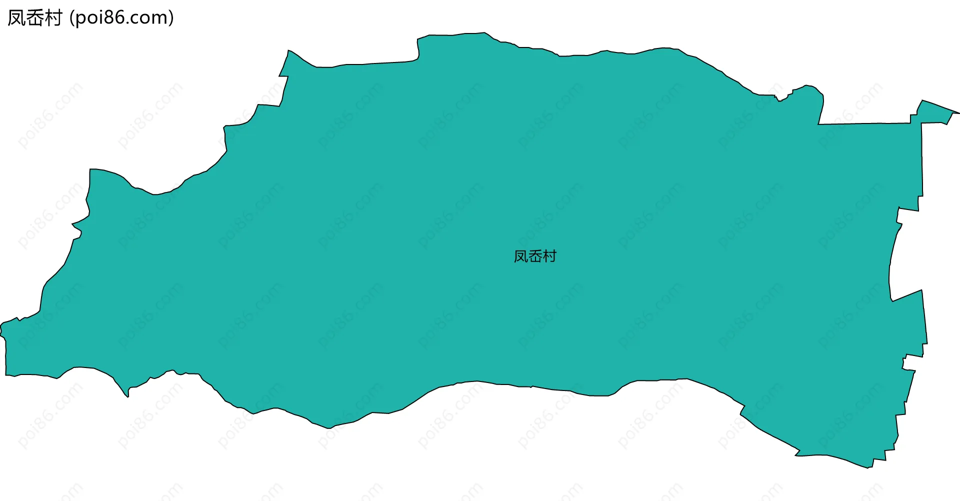 凤岙村边界地图