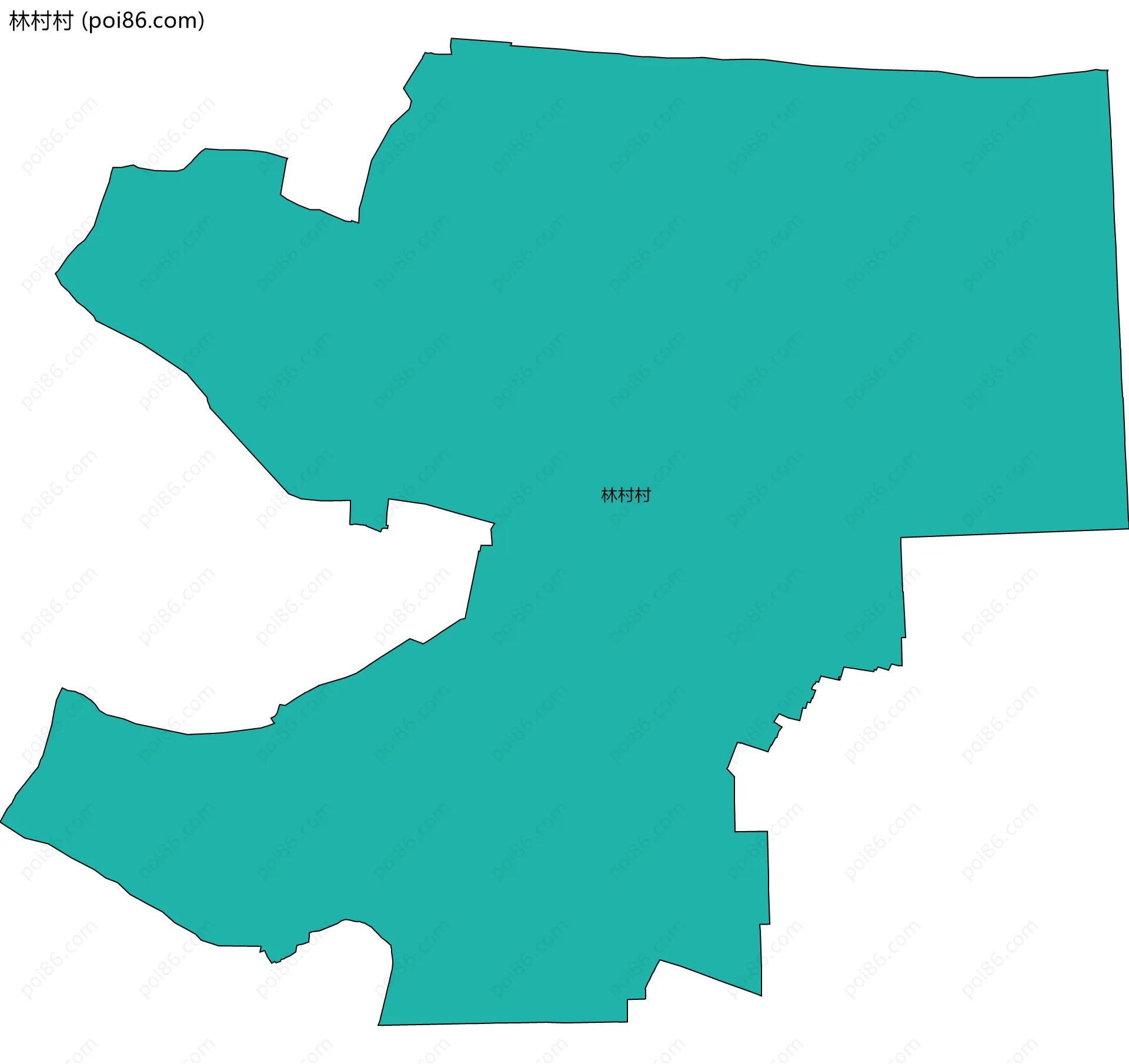 林村村边界地图
