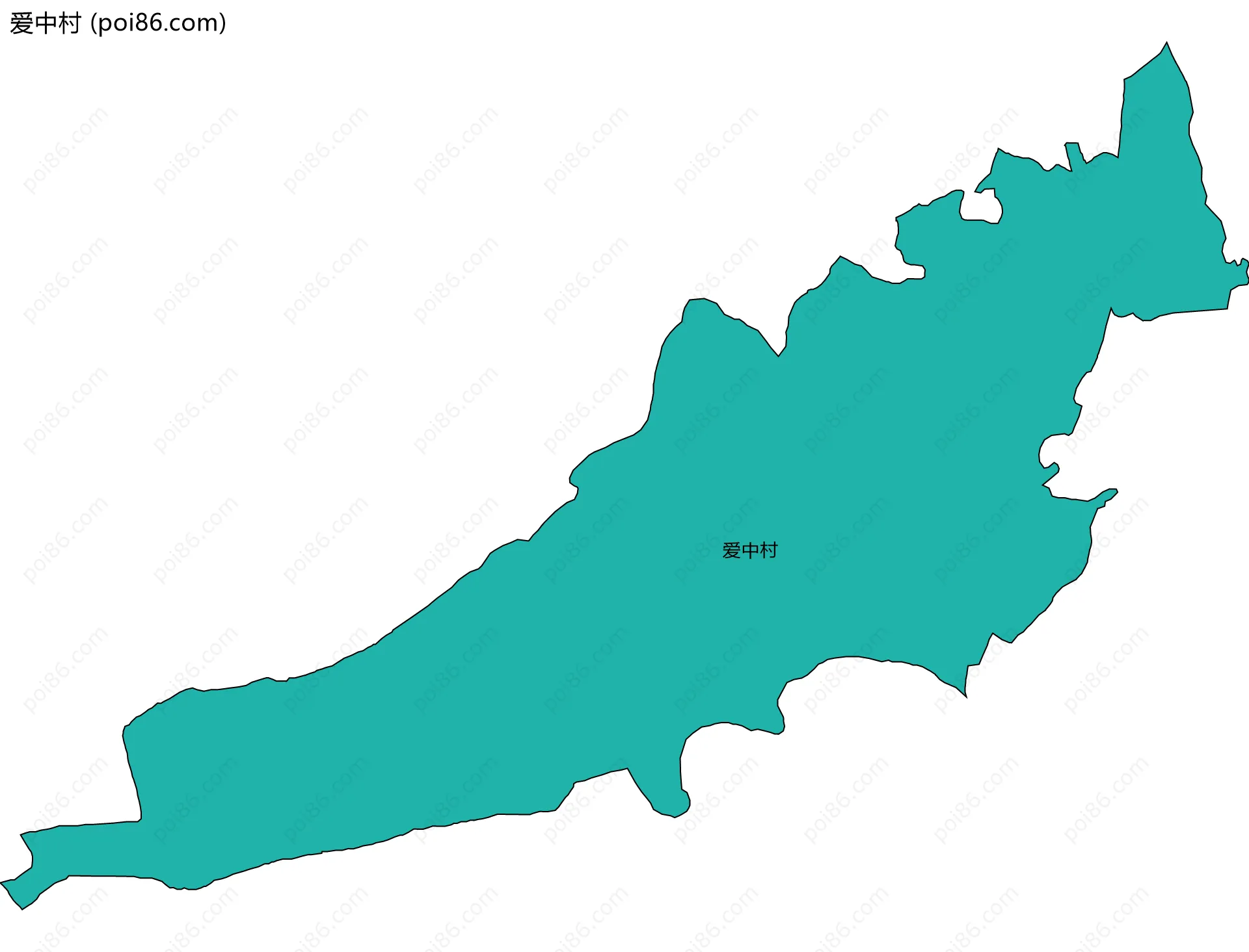 爱中村边界地图