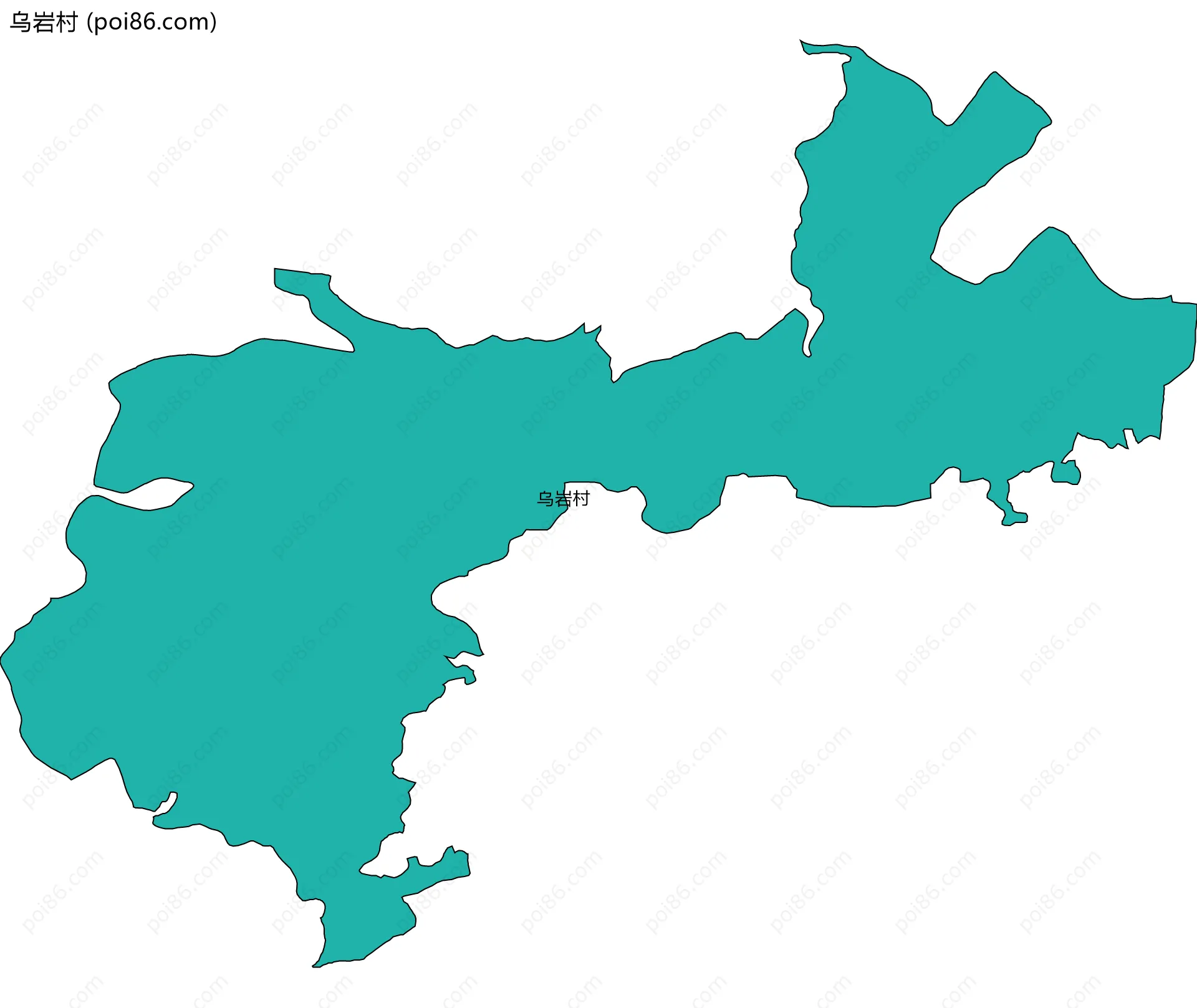 乌岩村边界地图