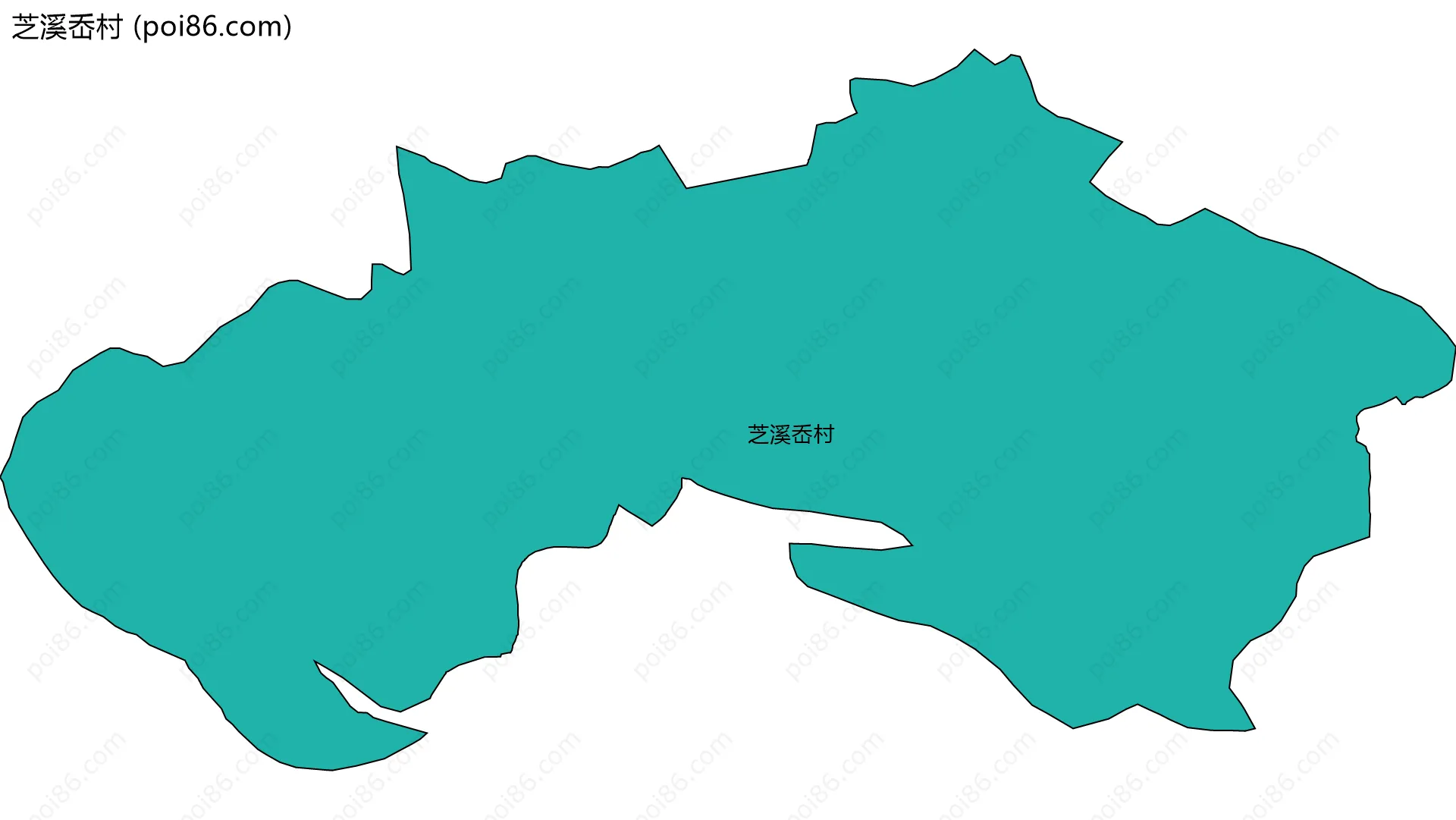 芝溪岙村边界地图