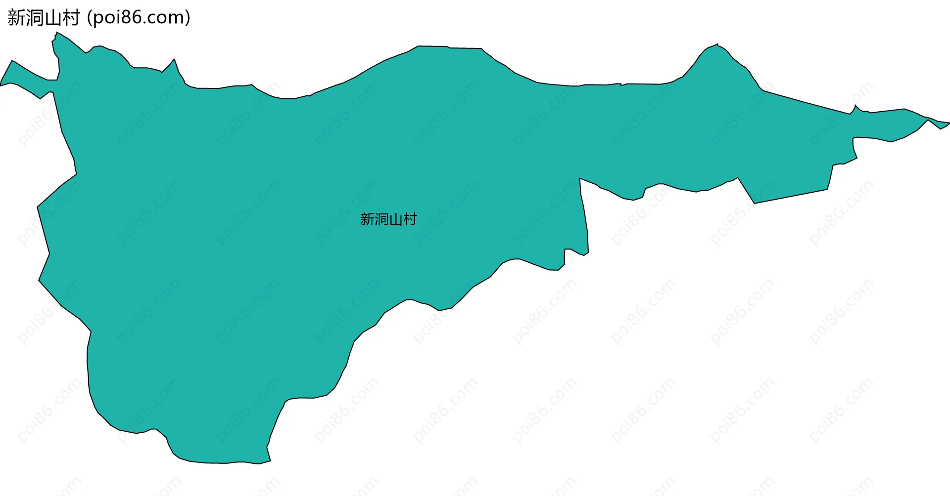 新洞山村边界地图