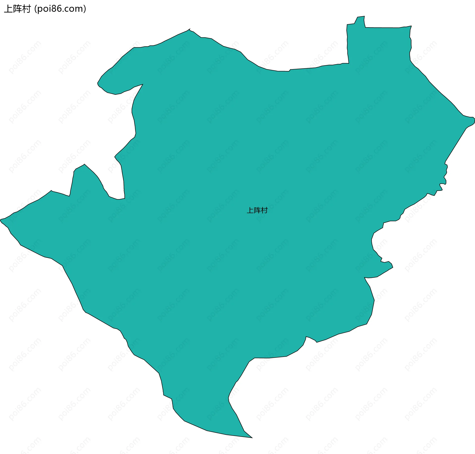 上阵村边界地图