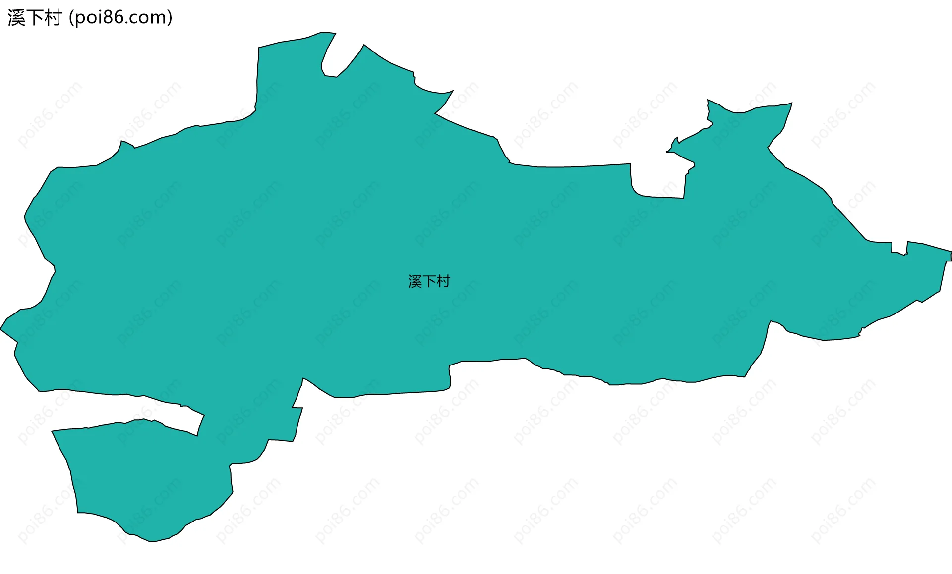 溪下村边界地图