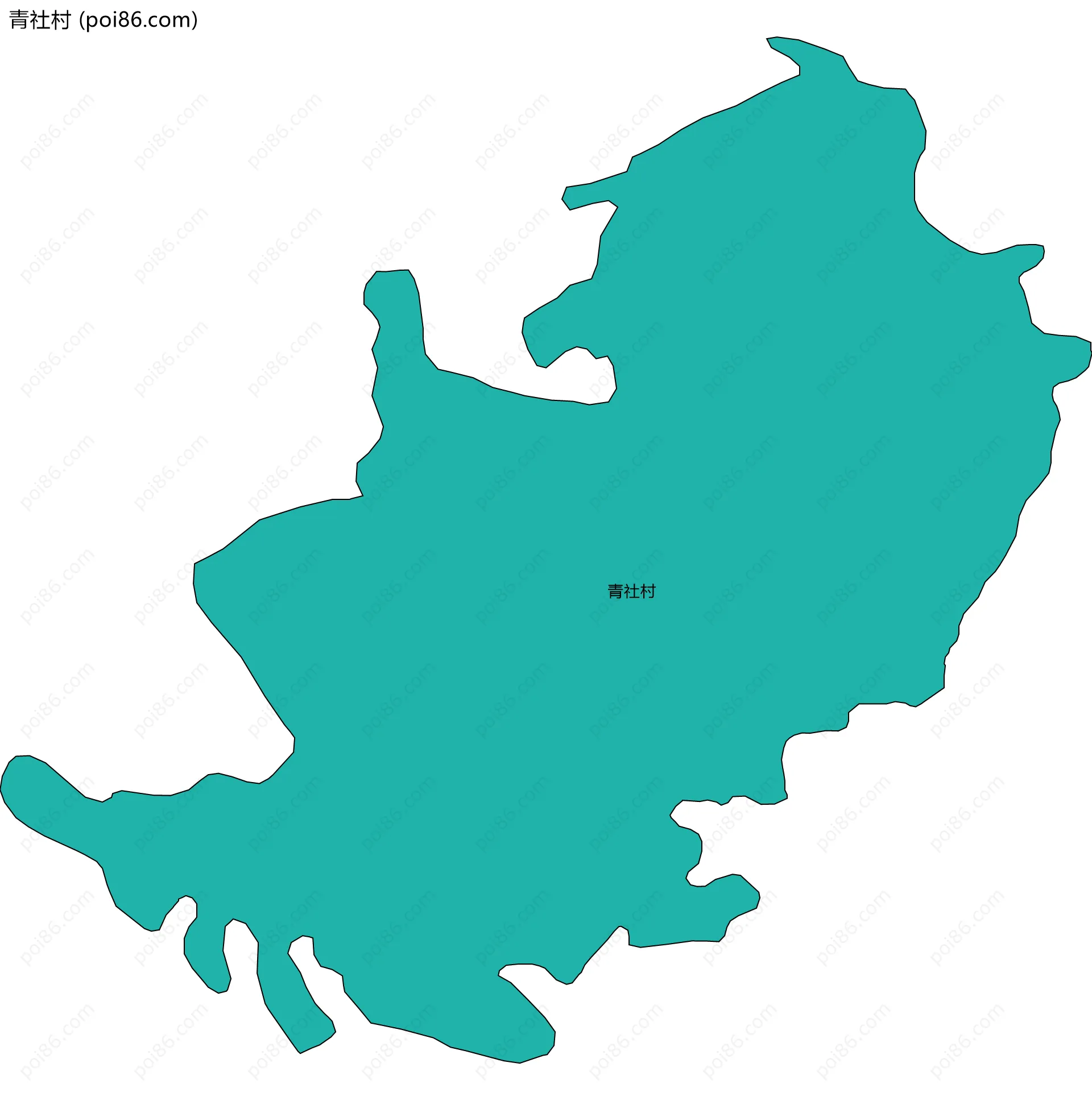 青社村边界地图