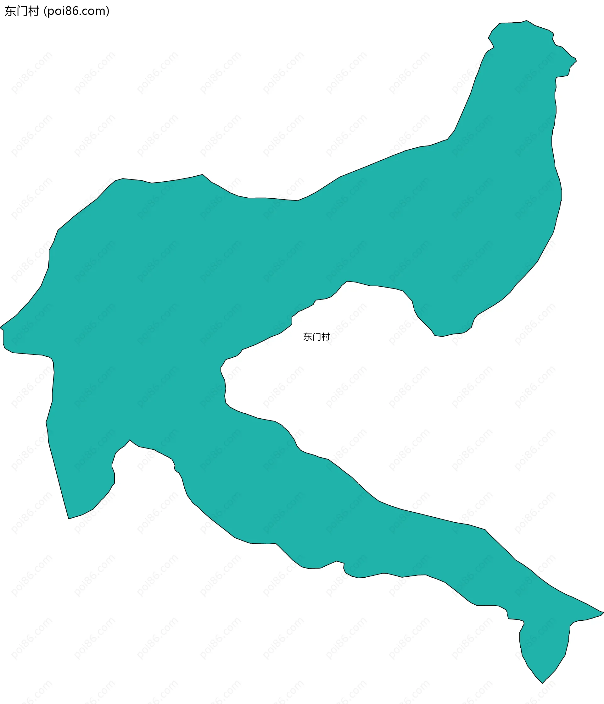 东门村边界地图