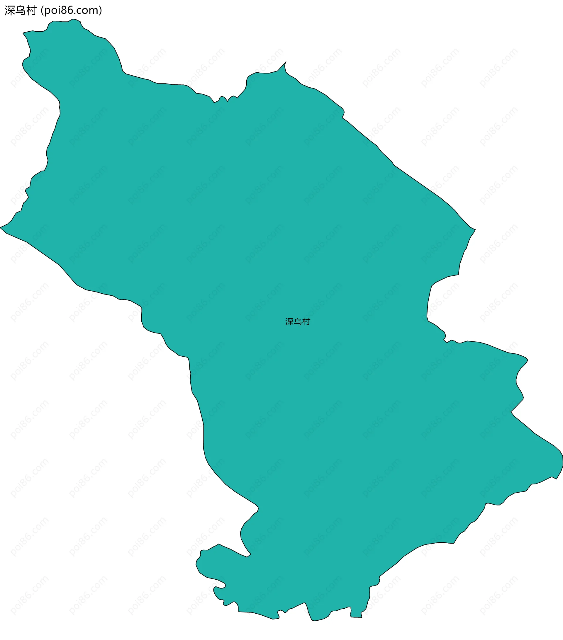 深乌村边界地图