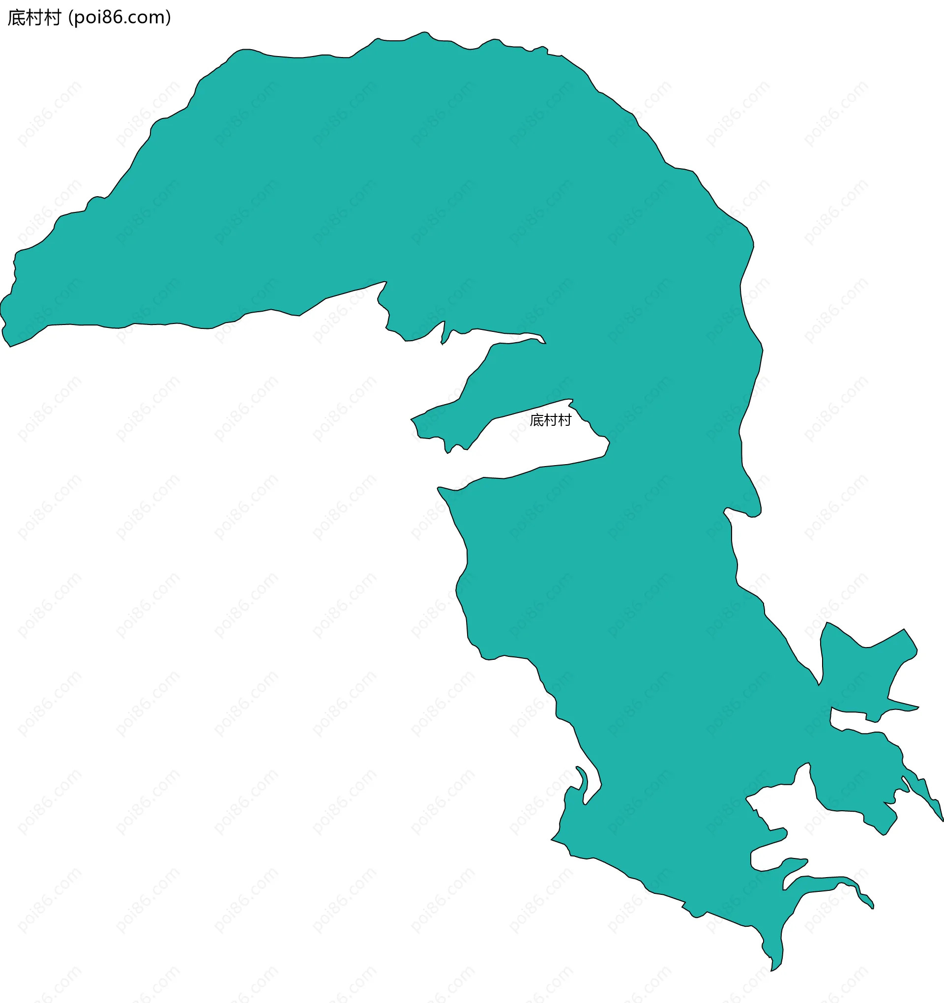 底村村边界地图