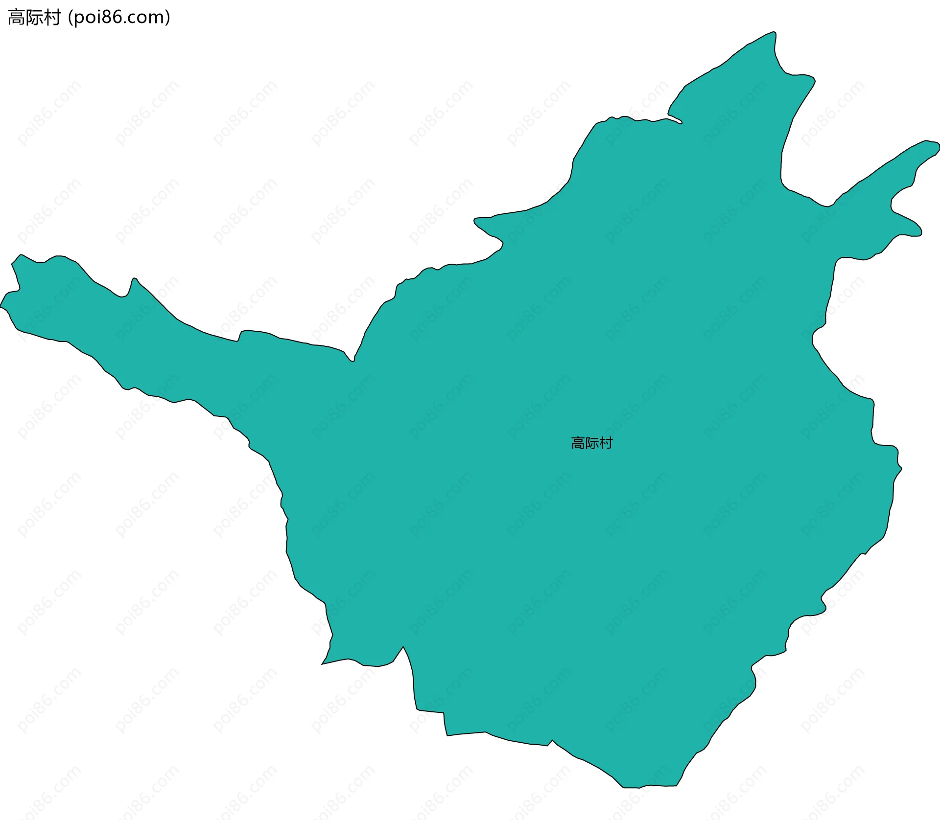 高际村边界地图