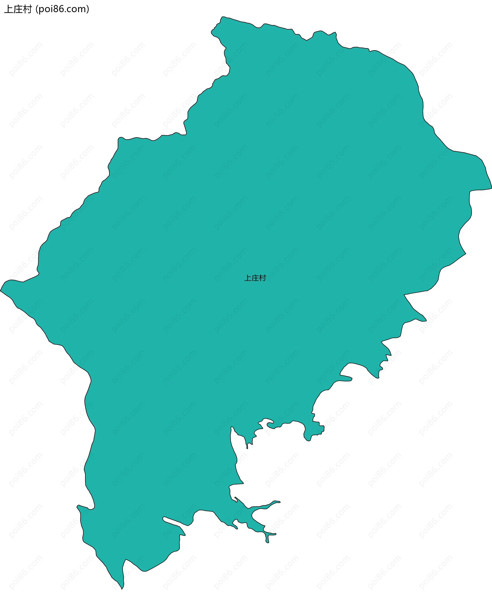 上庄村边界地图
