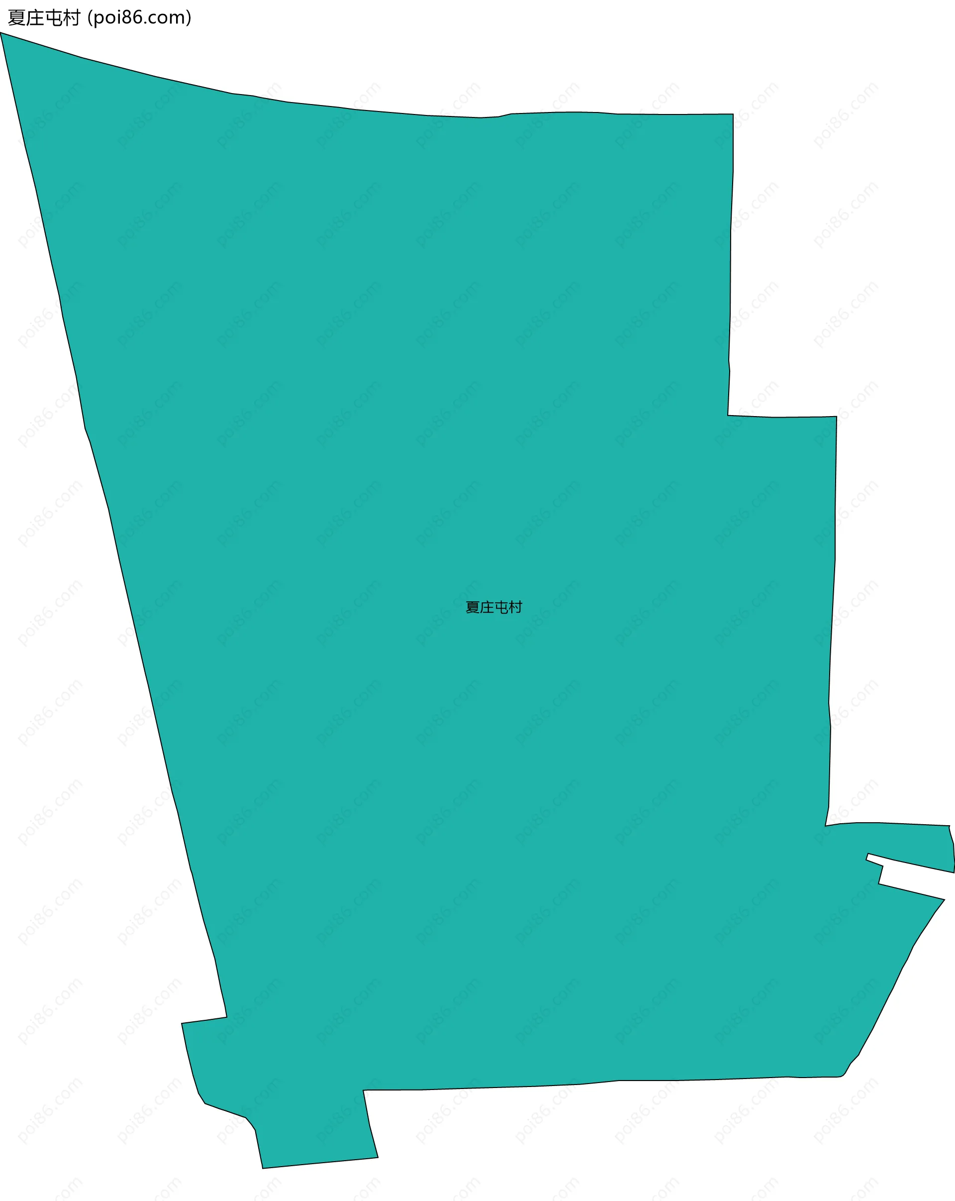 夏庄屯村边界地图