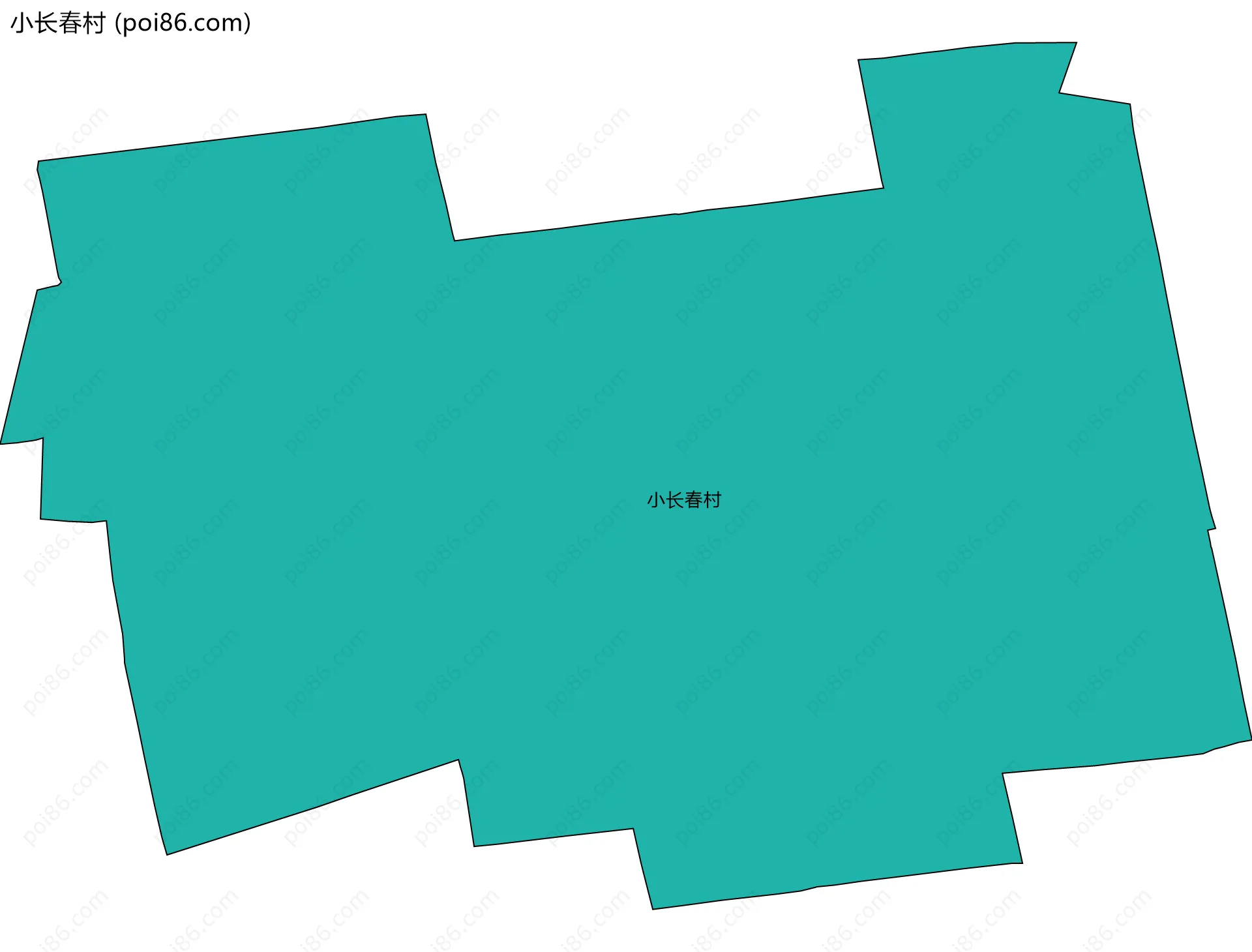 小长春村边界地图