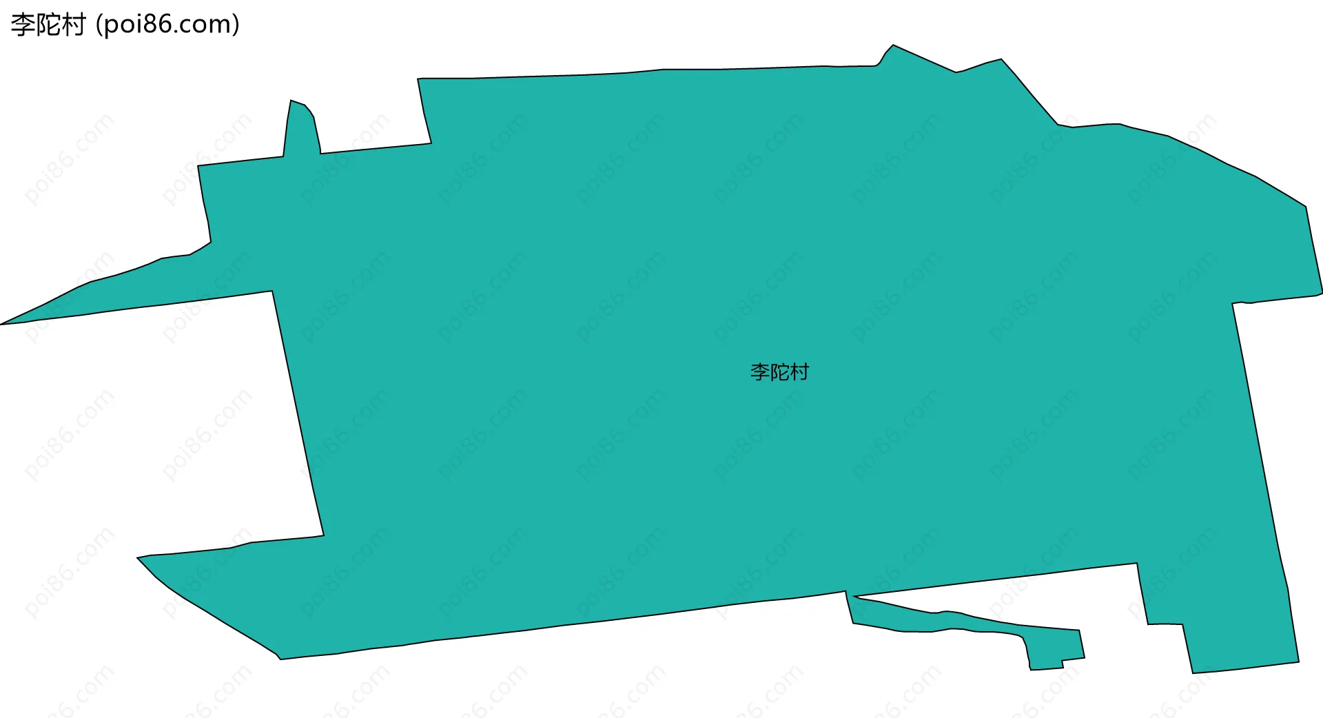 李陀村边界地图