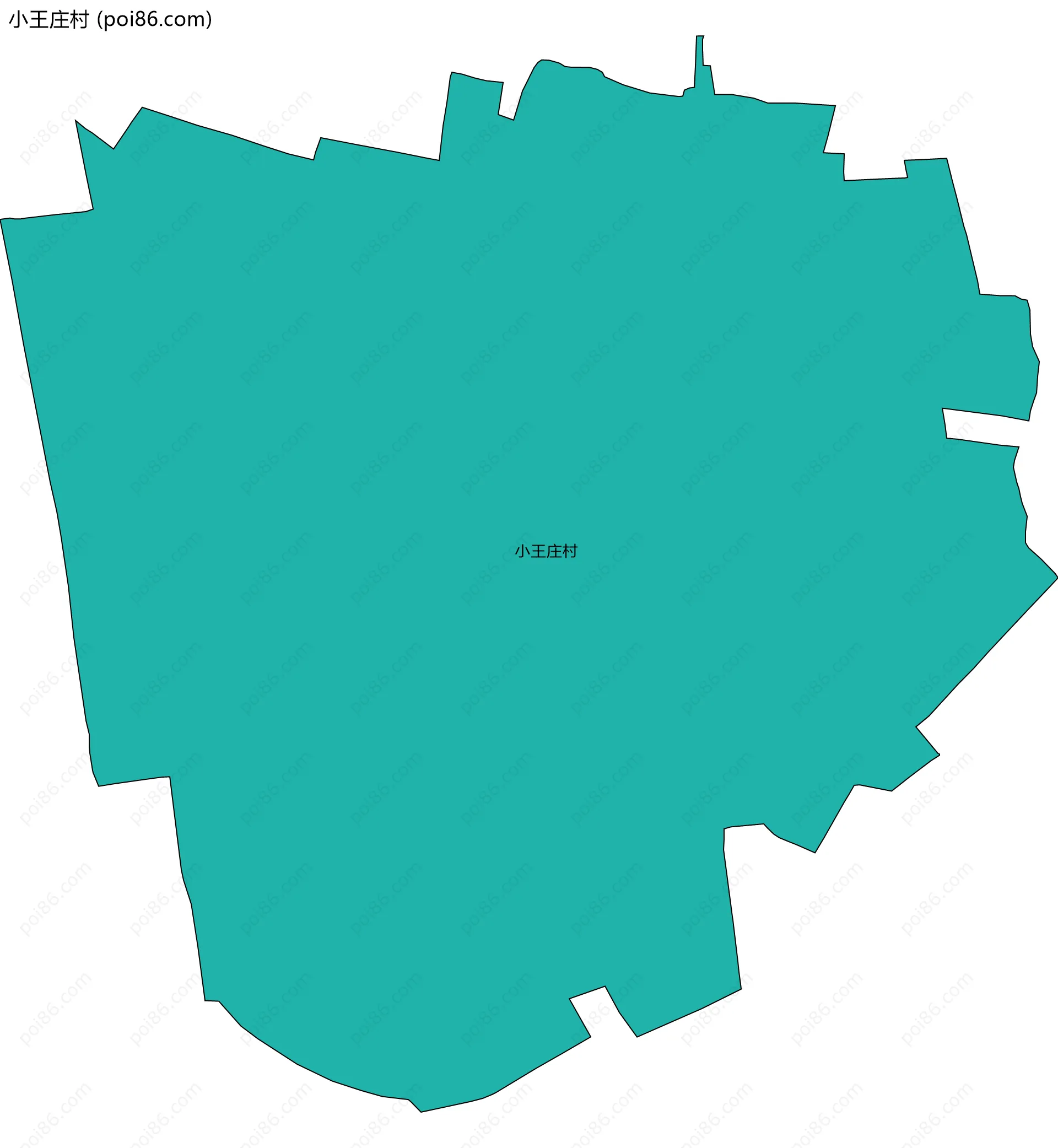 小王庄村边界地图