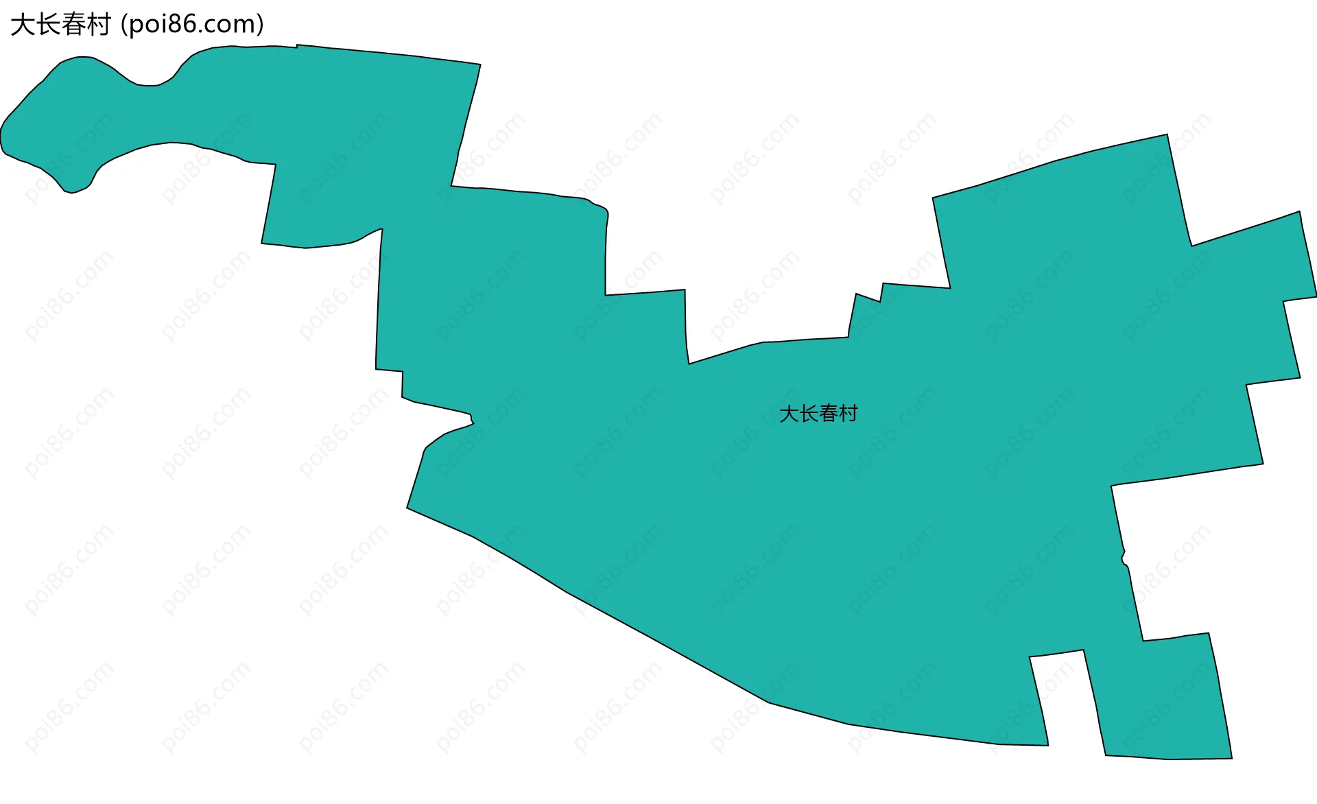 大长春村边界地图
