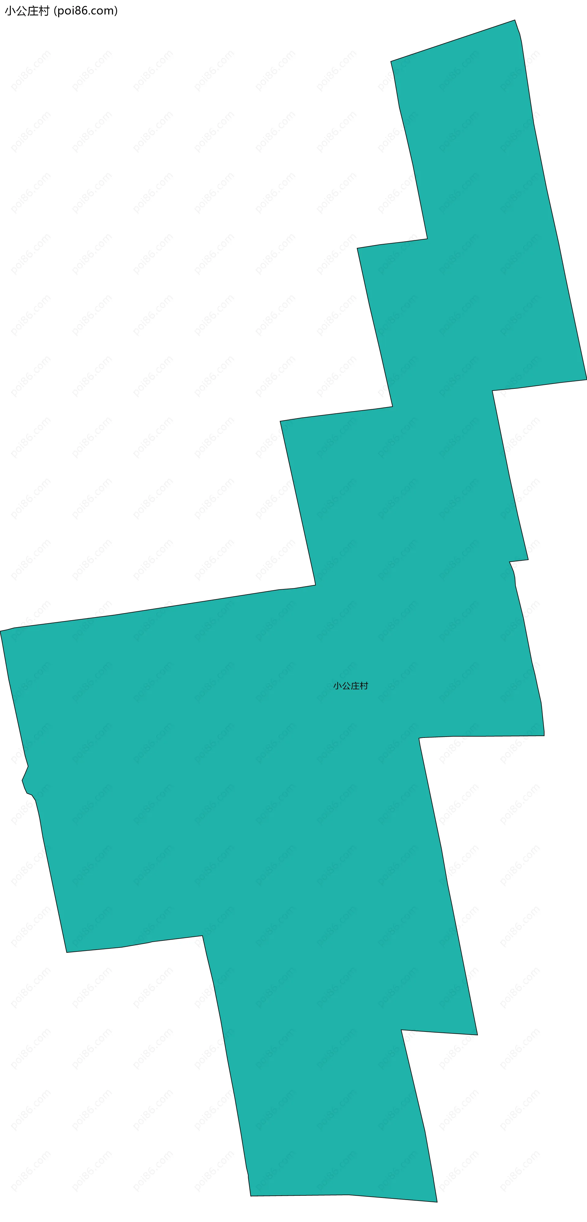 小公庄村边界地图