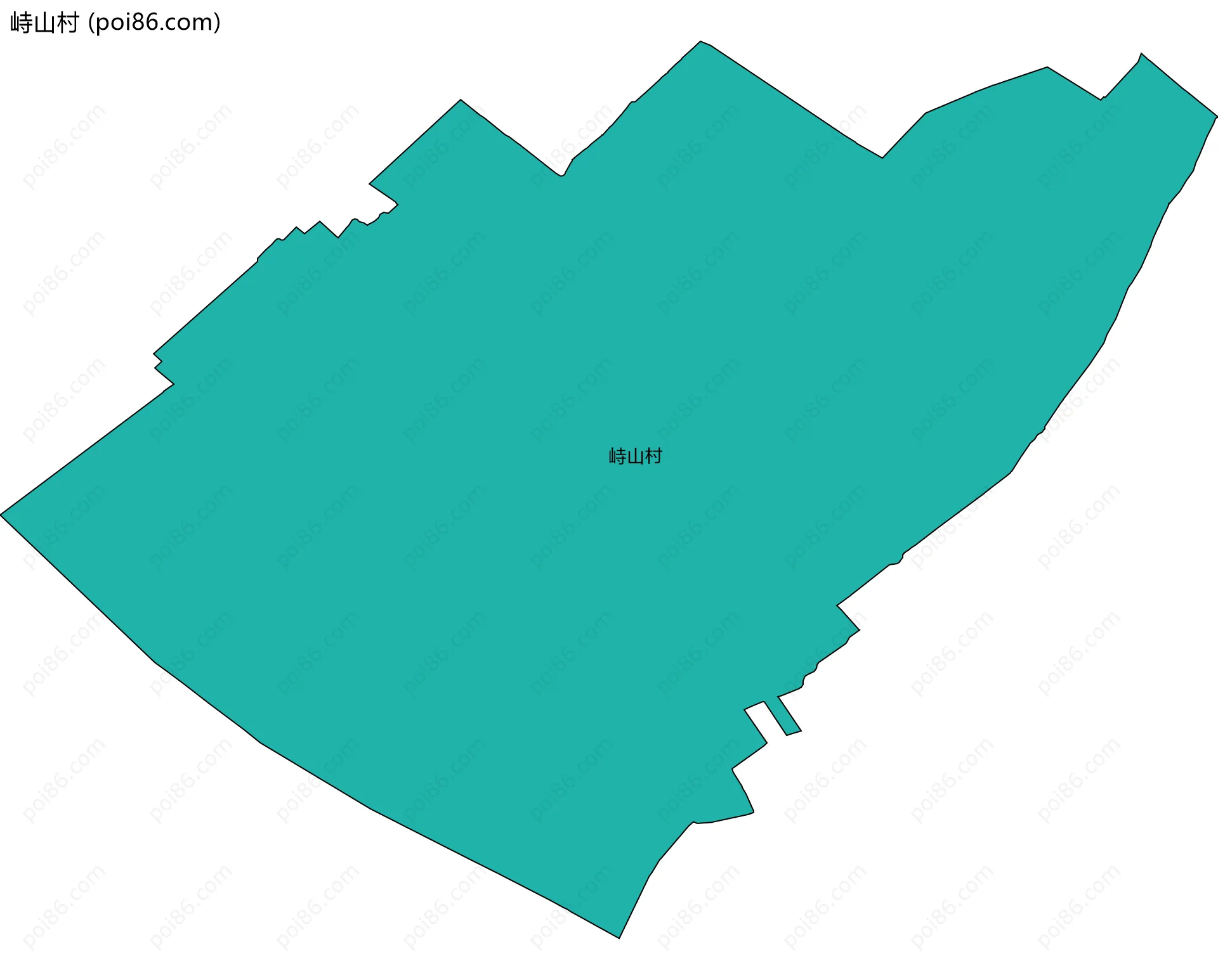 峙山村边界地图