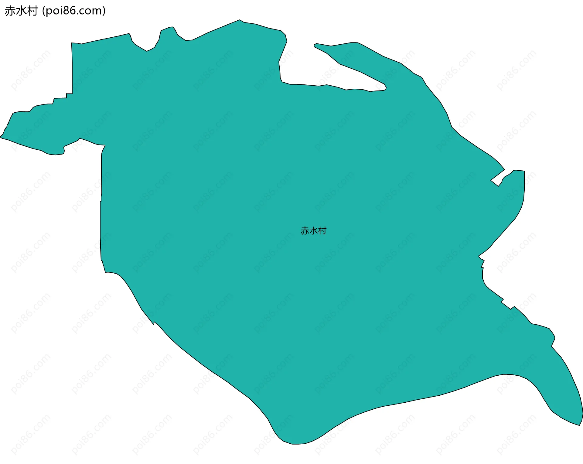 赤水村边界地图