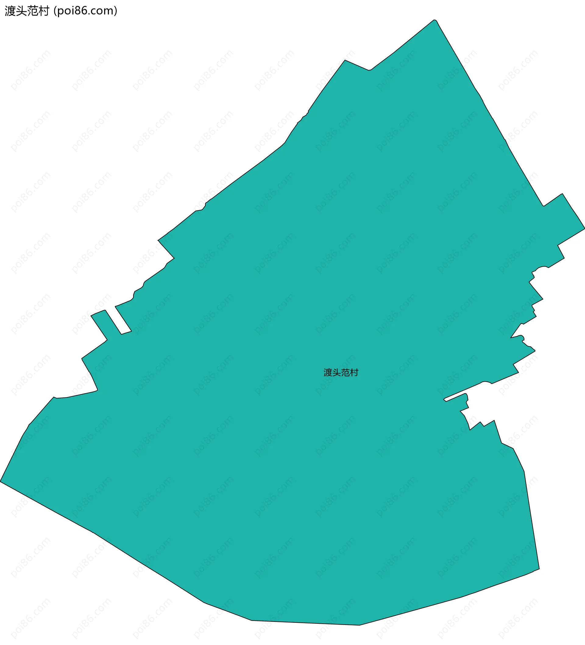 渡头范村边界地图
