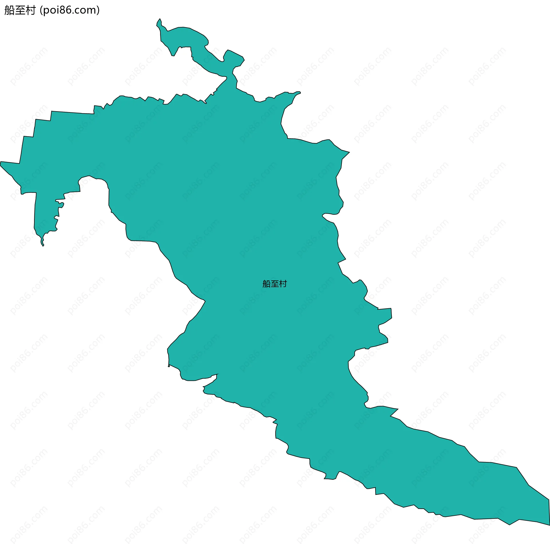 船至村边界地图