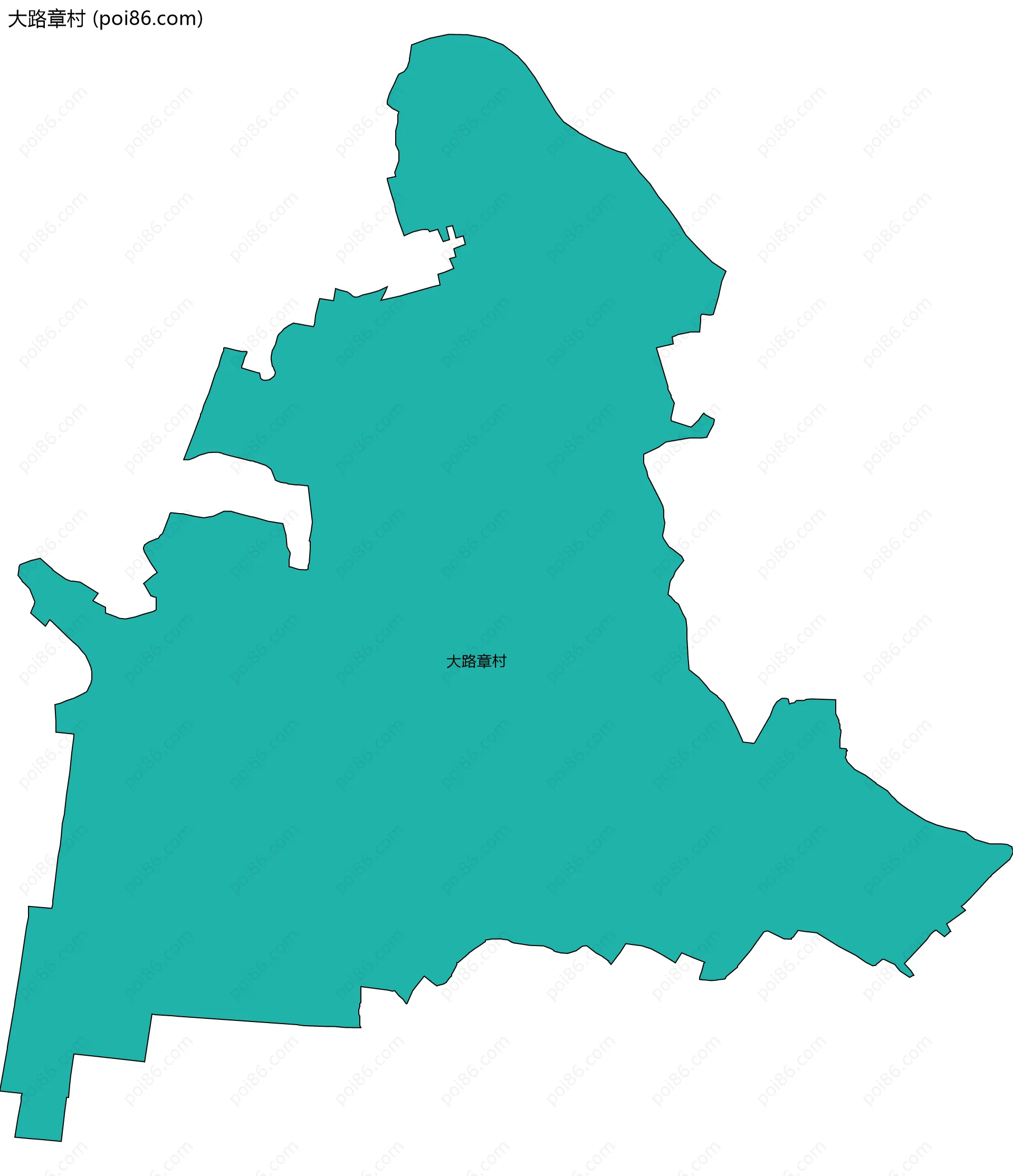 大路章村边界地图