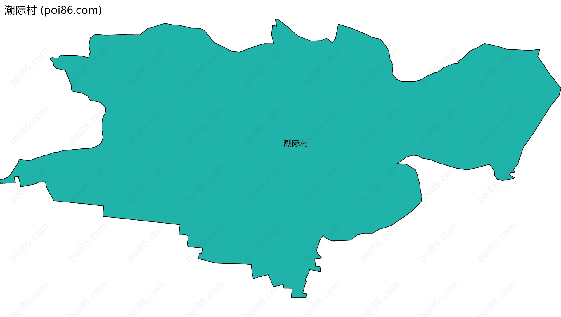 潮际村边界地图