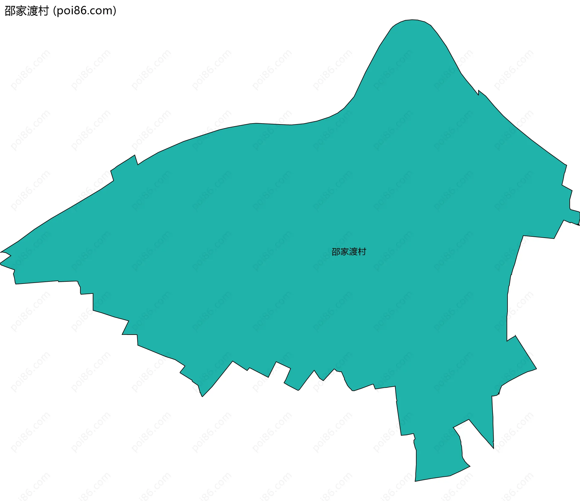 邵家渡村边界地图