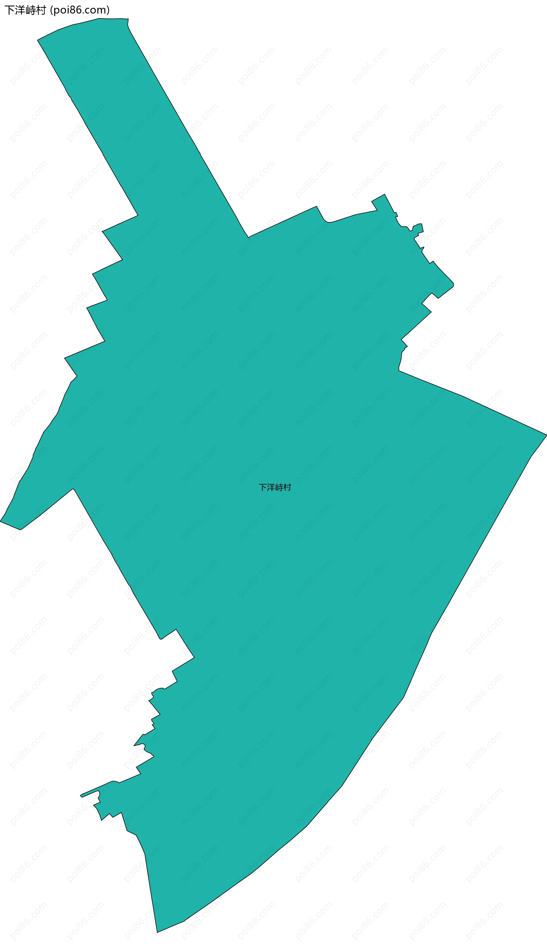 下洋峙村边界地图