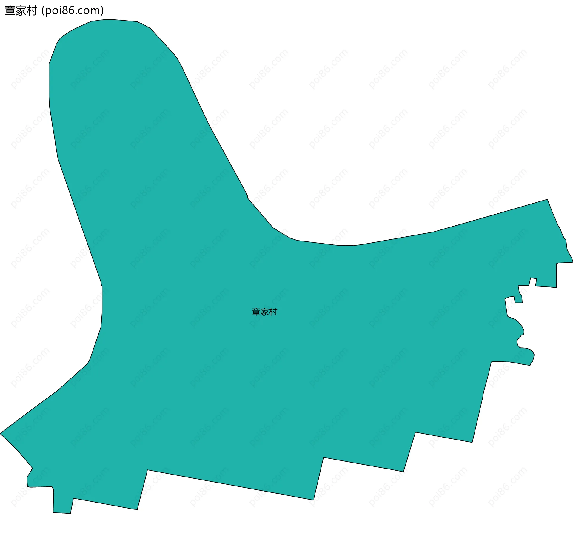 章家村边界地图