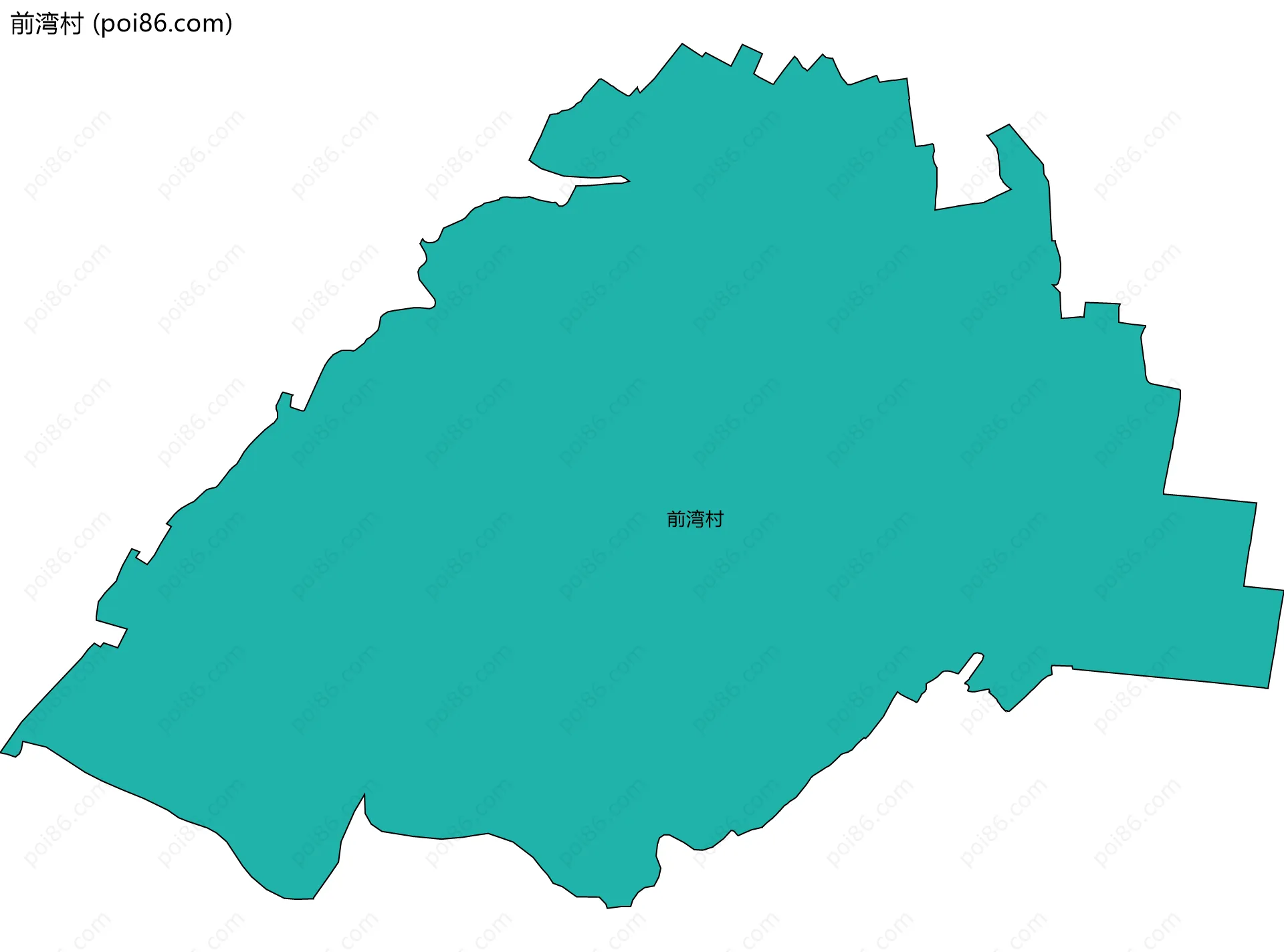 前湾村边界地图