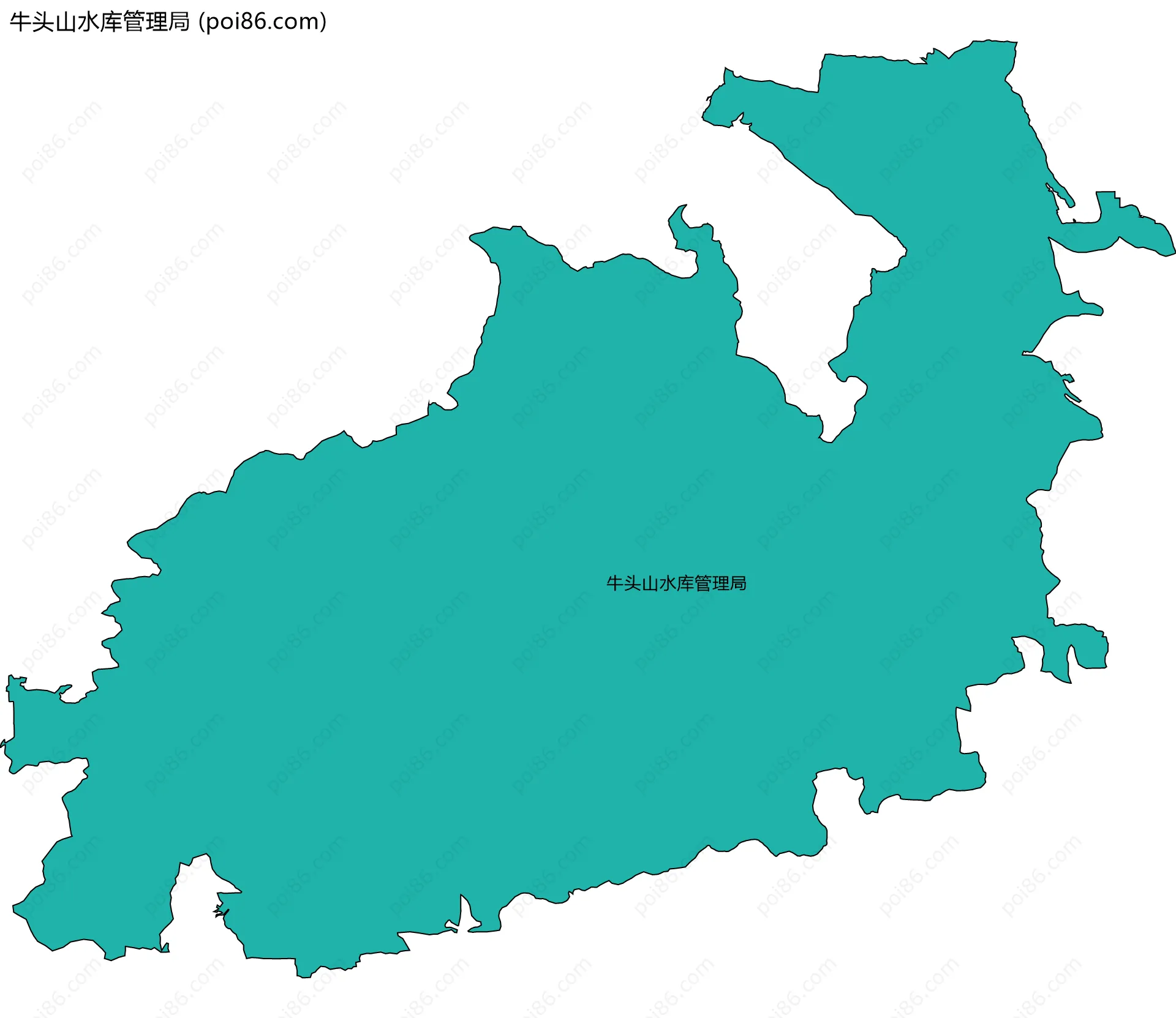 牛头山水库管理局边界地图