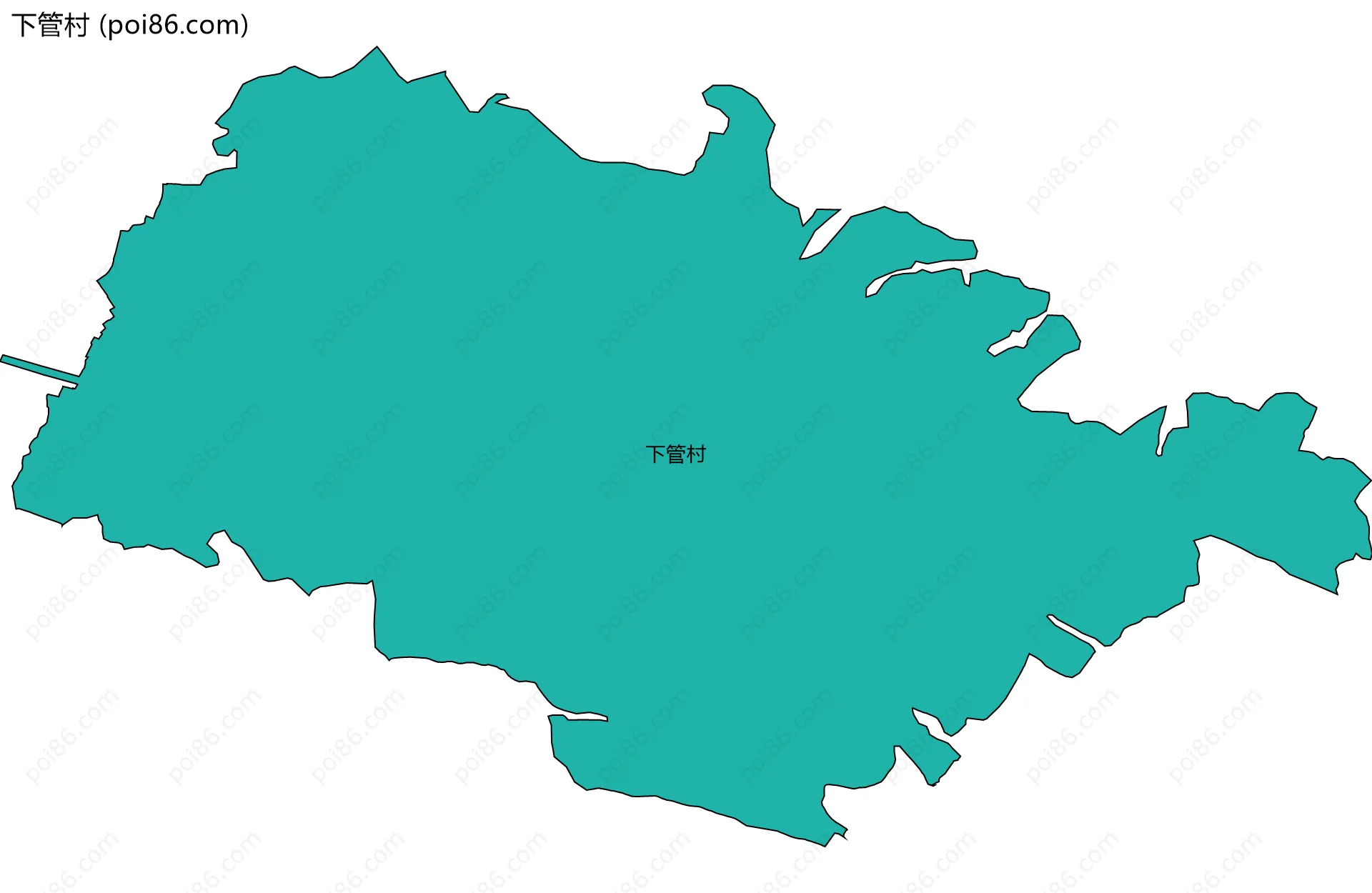 下管村边界地图