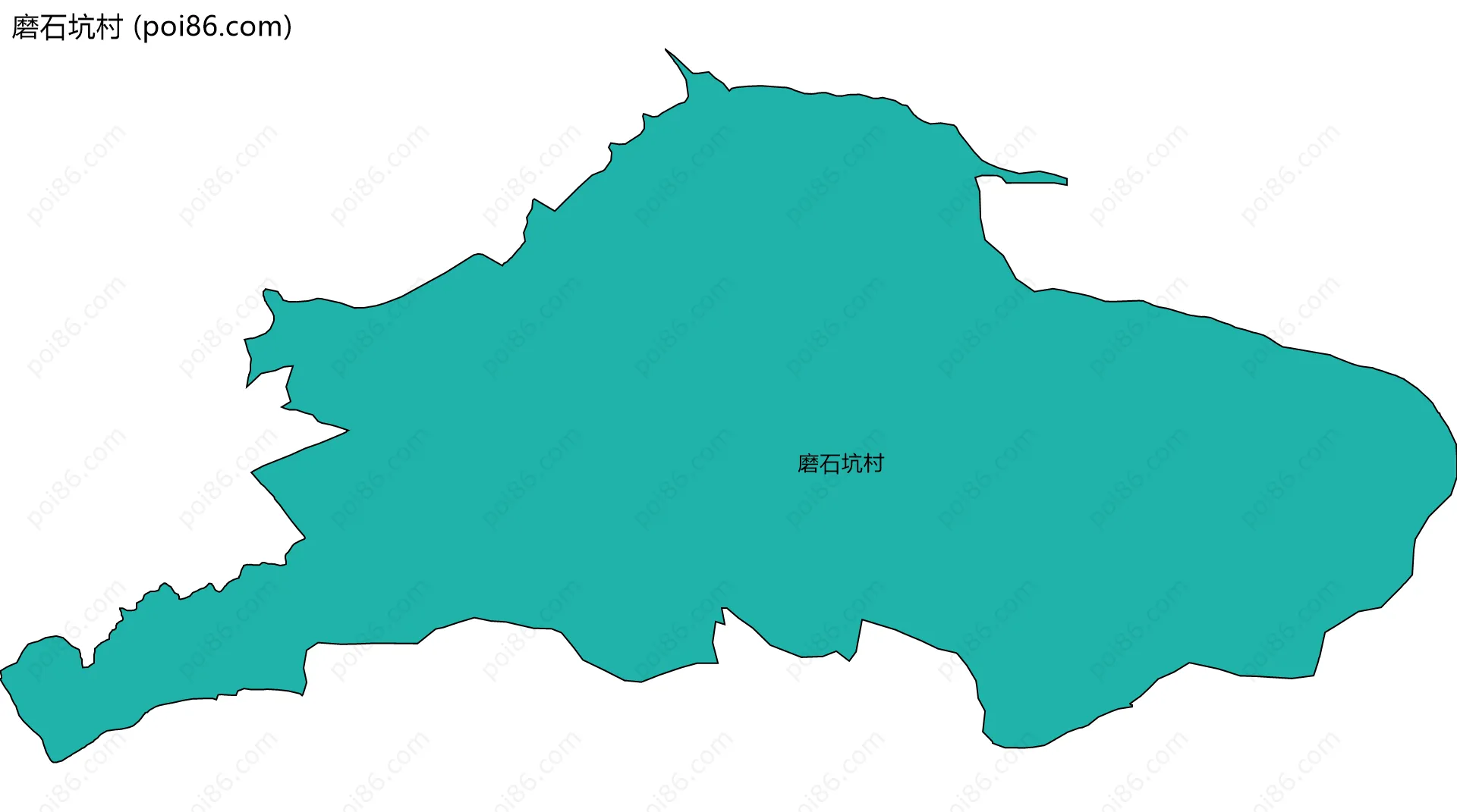 磨石坑村边界地图