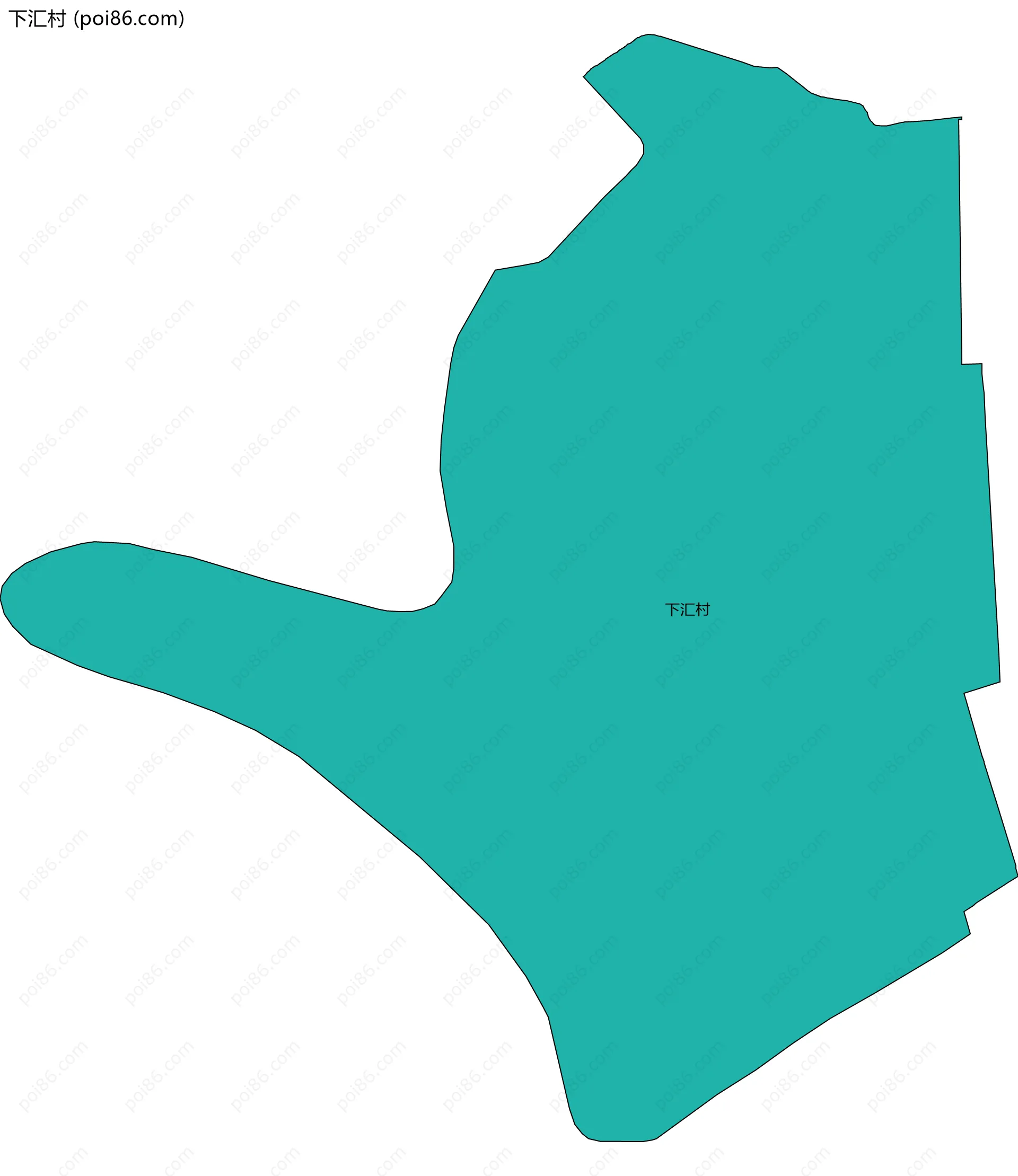 下汇村边界地图