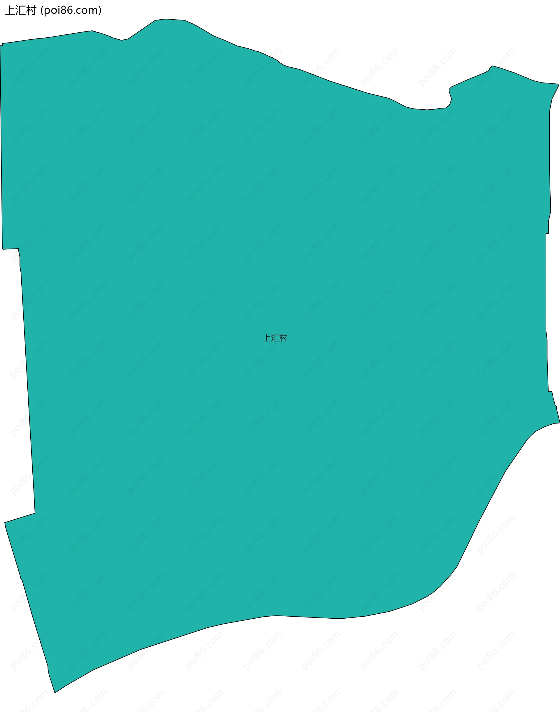 上汇村边界地图