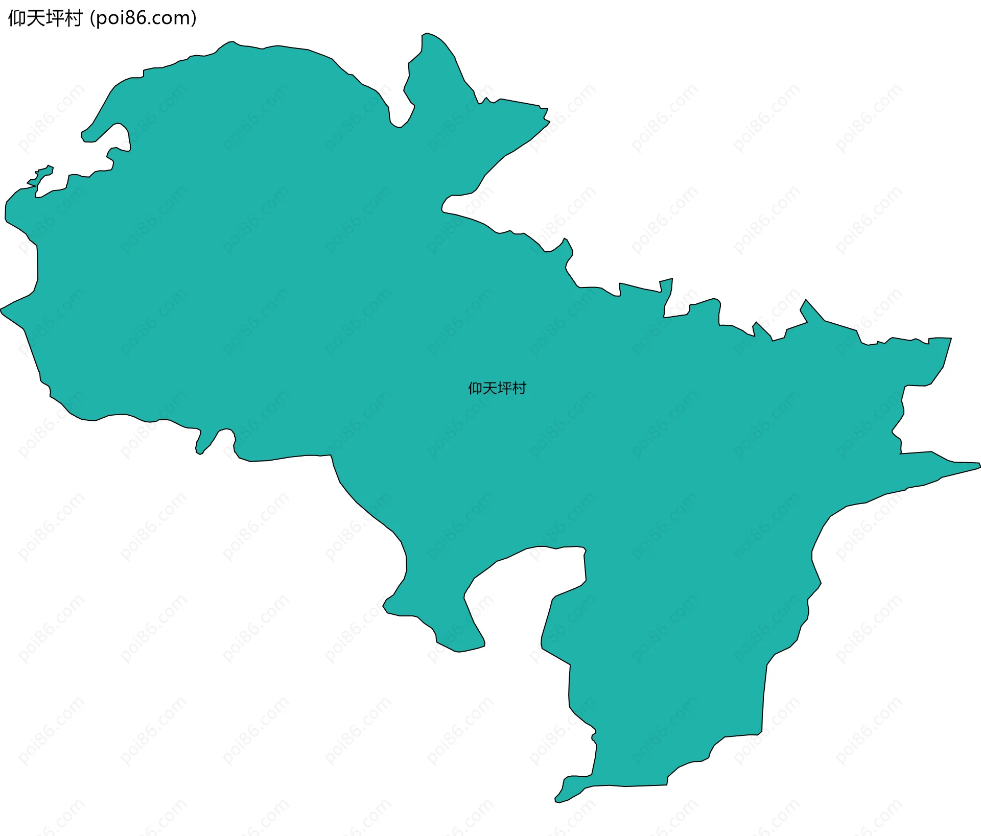 仰天坪村边界地图