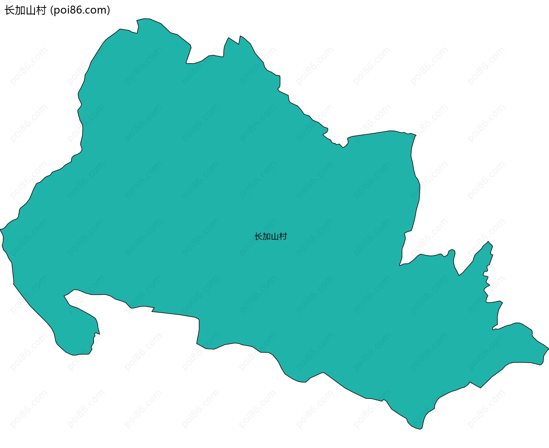 长加山村边界地图